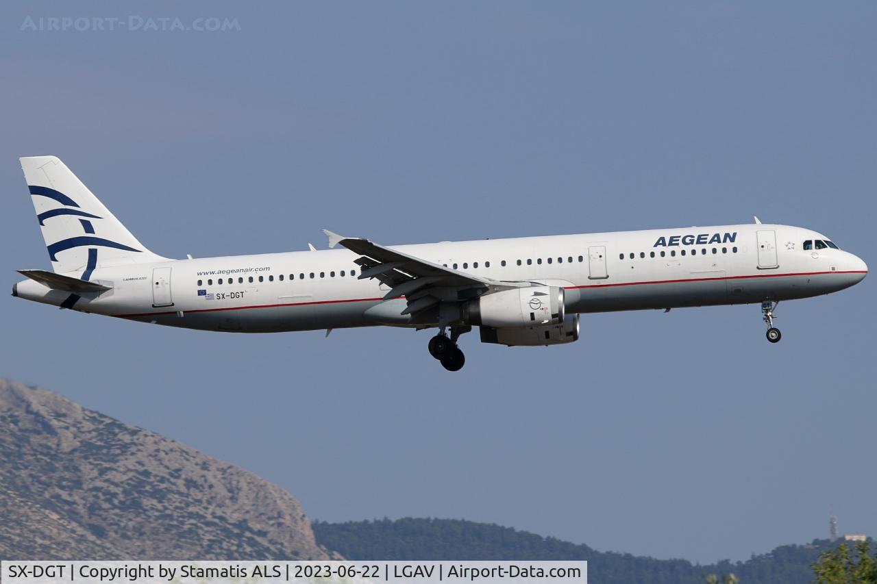SX-DGT, 2001 Airbus A321-231 C/N 1433, LGAV, 03L