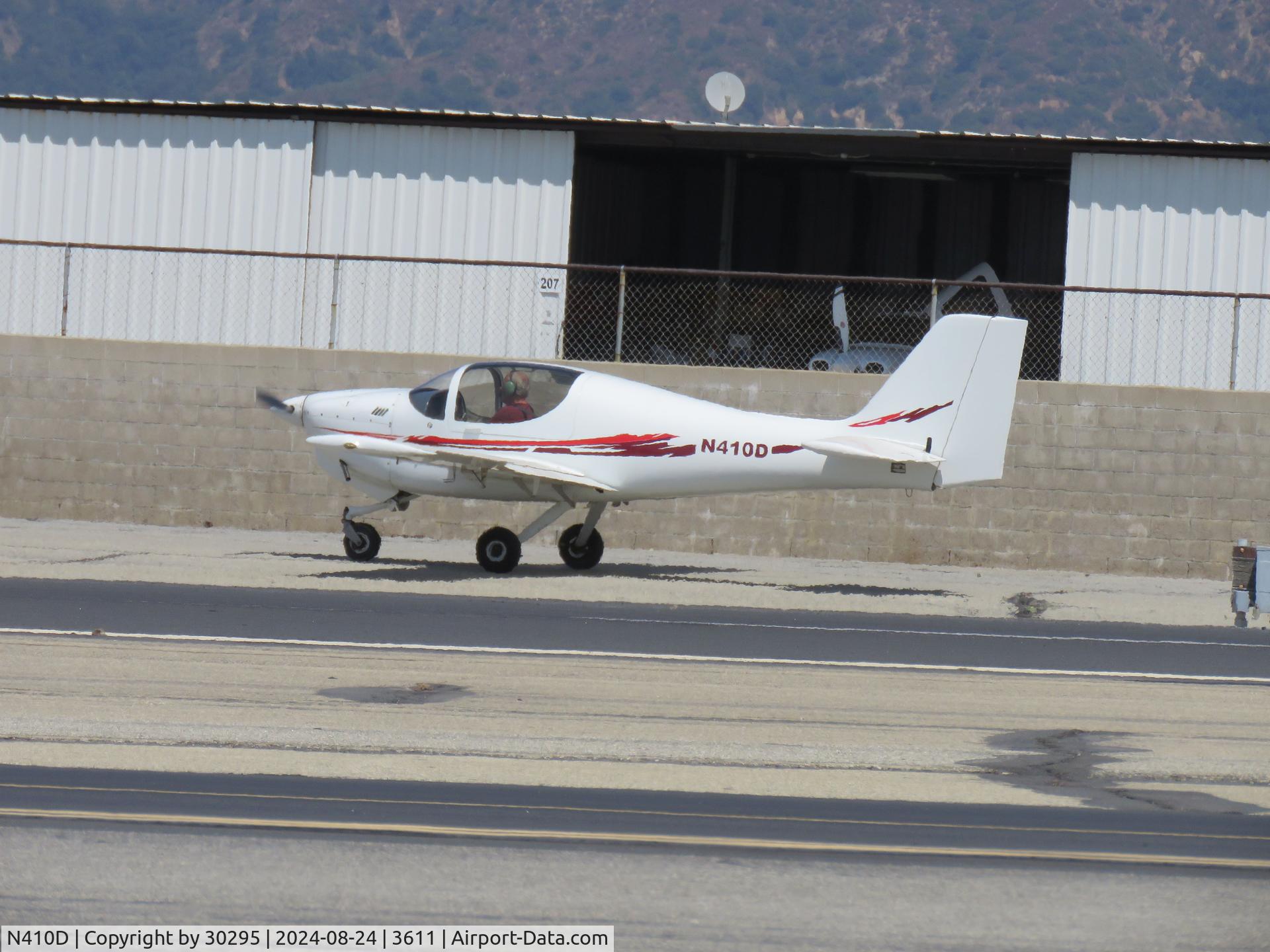 N410D, 2011 Europa XS Tri-Gear C/N 147, Headed to hanger