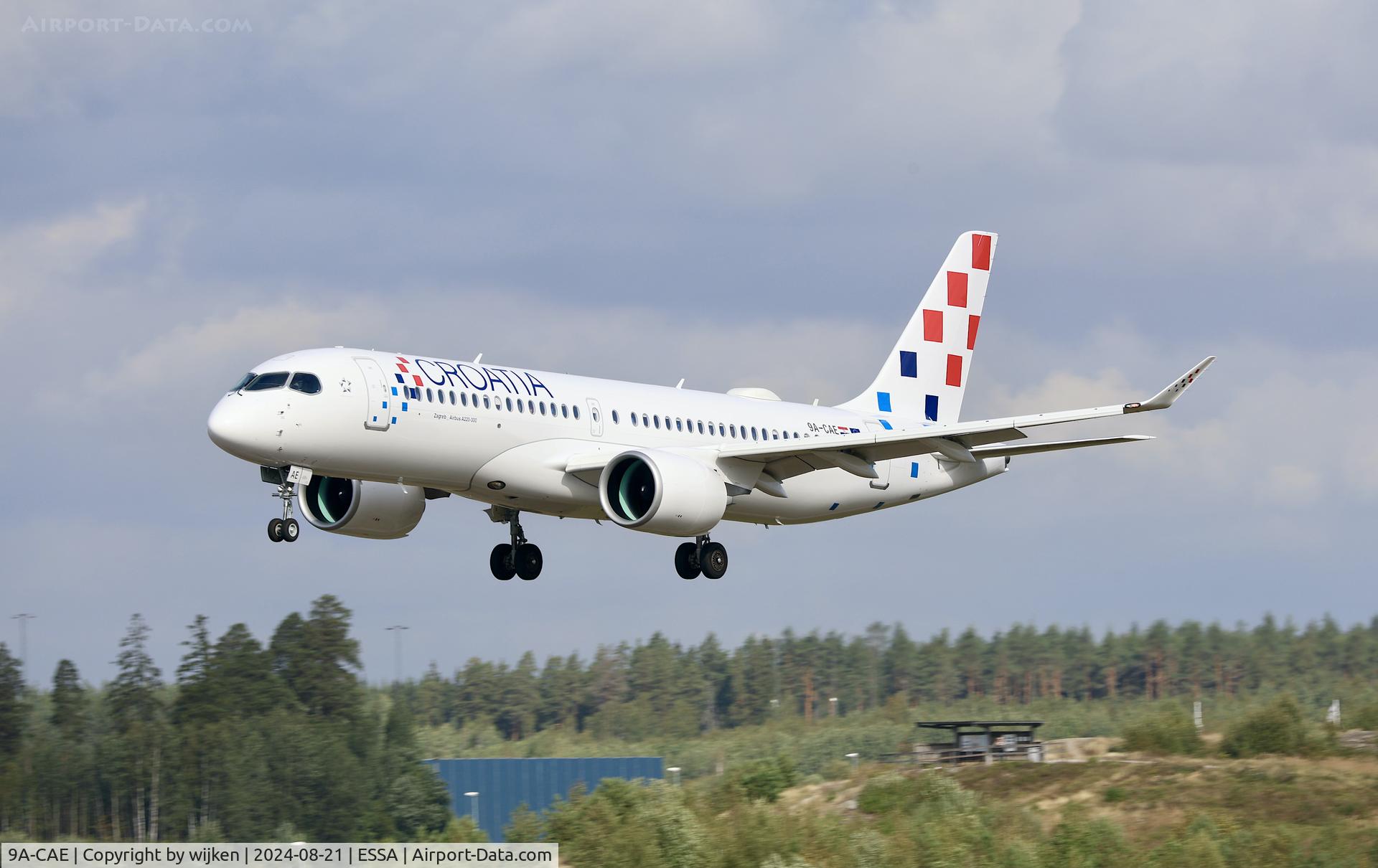 9A-CAE, 2024 Airbus A220-300 C/N 55290, Rwy 19L