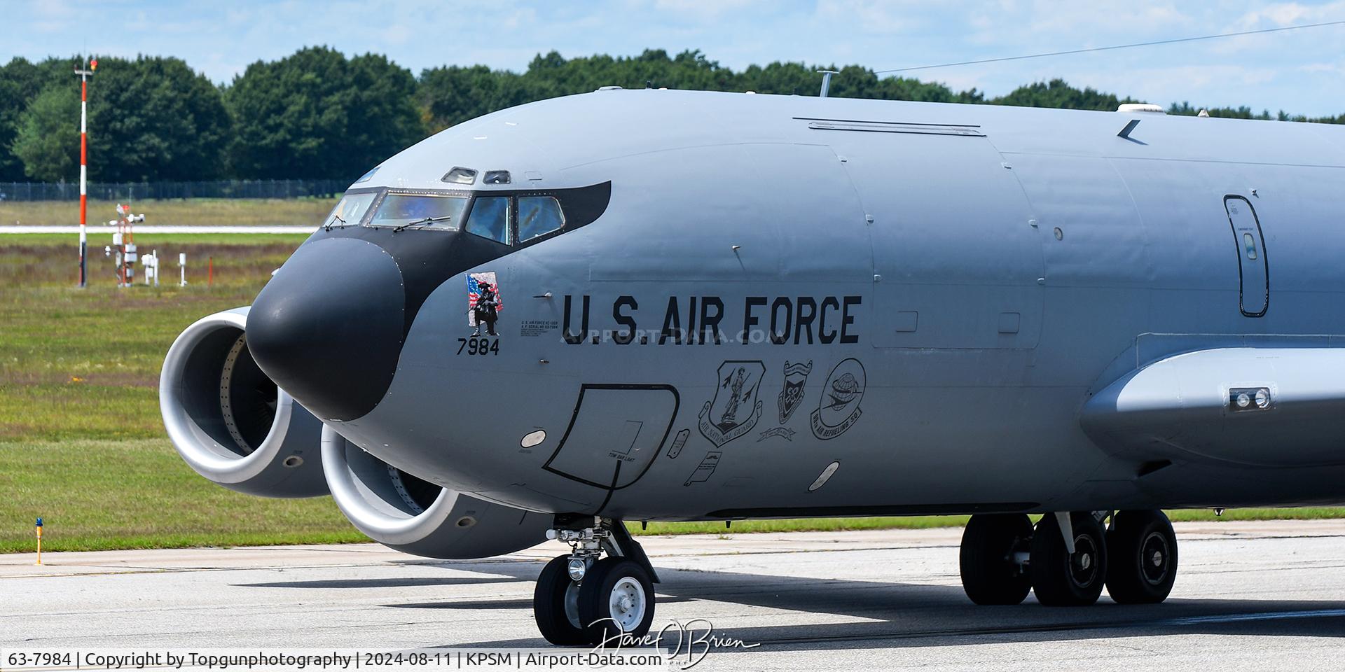 63-7984, 1963 Boeing KC-135R Stratotanker C/N 18601, WIDE43 getting ready to depart for CAP duty