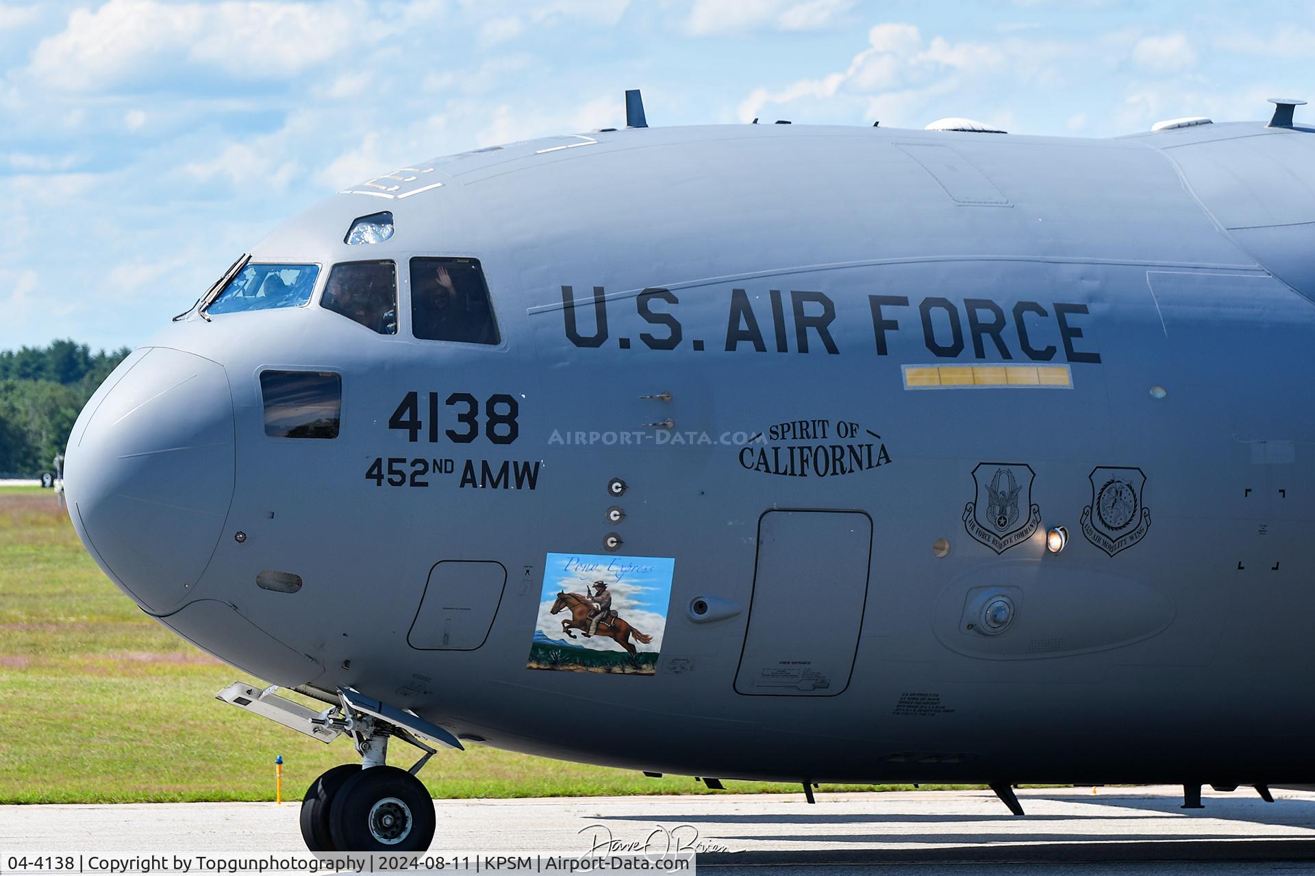 04-4138, 2004 Boeing C-17A Globemaster III C/N P-138, Pony Express from 729th AS out of March AFB
