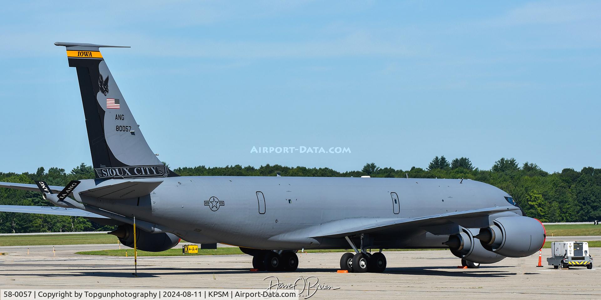 58-0057, 1959 Boeing KC-135R Stratotanker C/N 17802, WIDE44 on the ramp for CAP duty