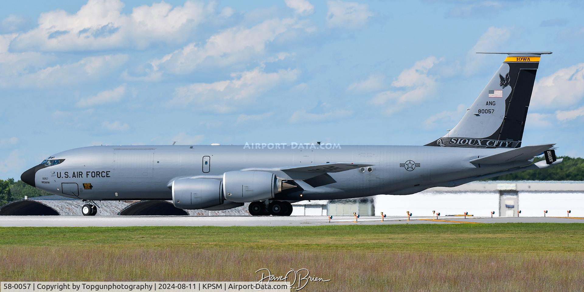 58-0057, 1959 Boeing KC-135R Stratotanker C/N 17802, 174th ARS	Sioux City ANGB, IA