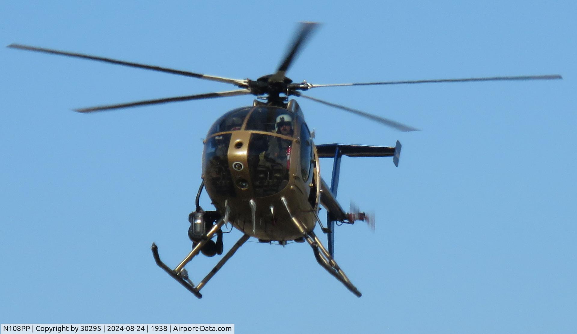 N108PP, 2008 MD Helicopters 369E C/N 0578E, Coming home