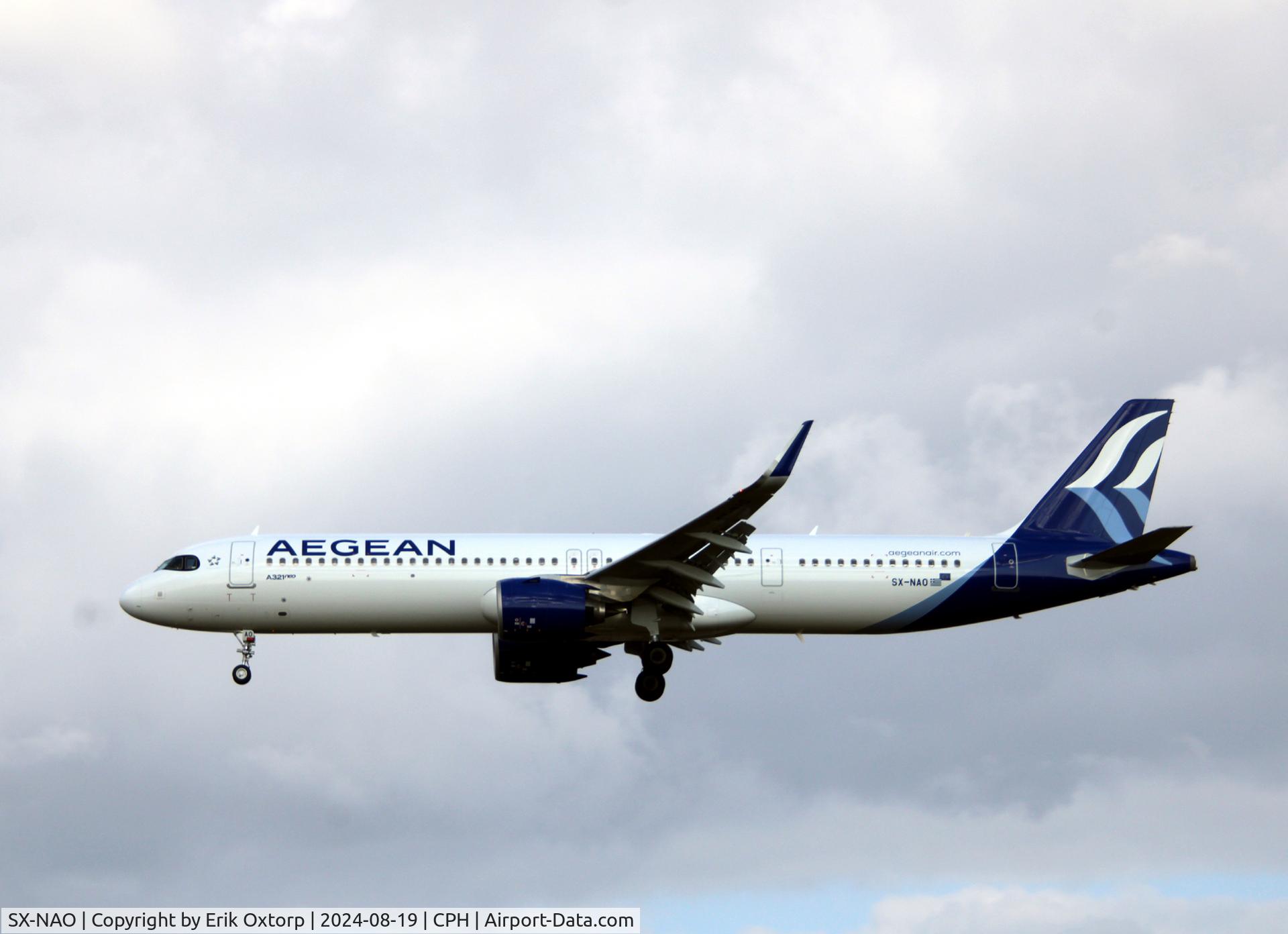 SX-NAO, 2024 Airbus A321-271NX C/N 11827, SX-NAO landing rw 22L