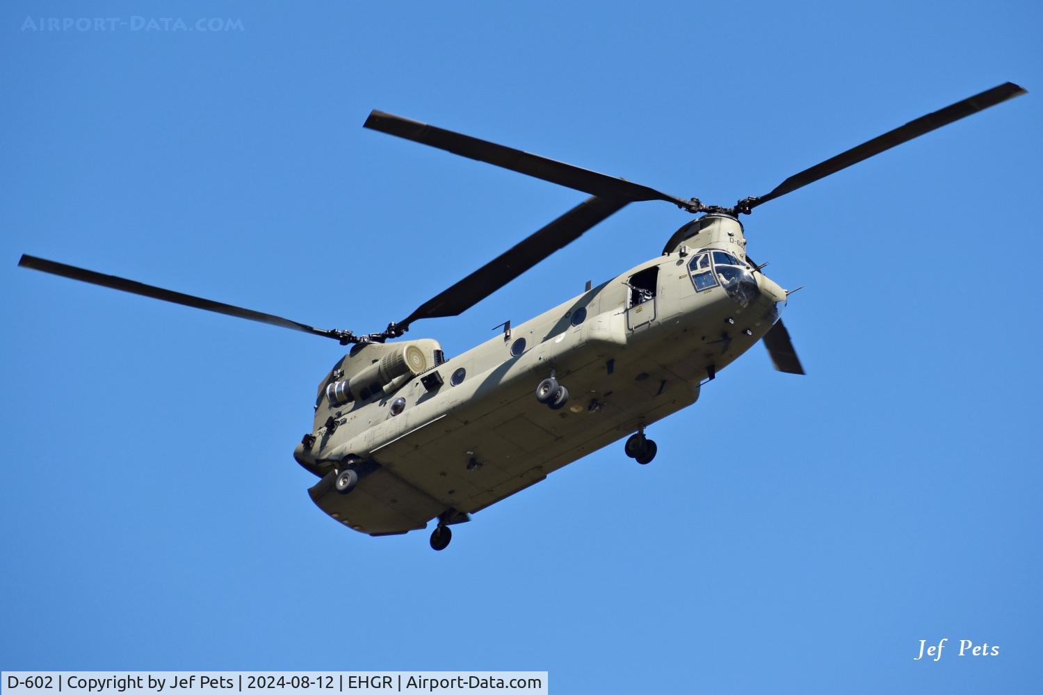 D-602, 2021 Boeing CH-47F Chinook C/N M.7602, At Gilze-Rijen.