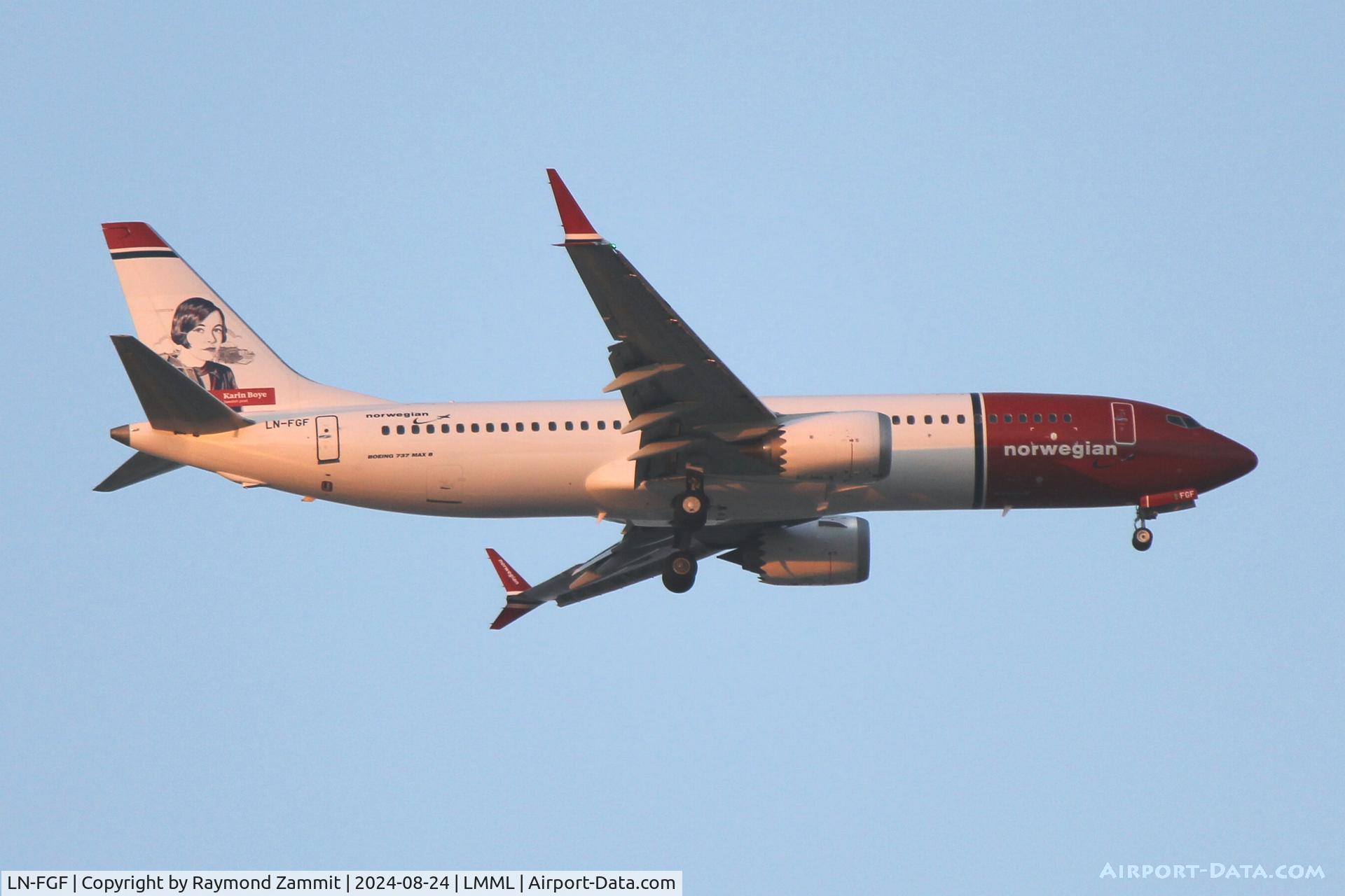 LN-FGF, 2022 Boeing 737-8 MAX C/N 43324, B737-8 MAX LN-FGF Norwegian Air Shuttle