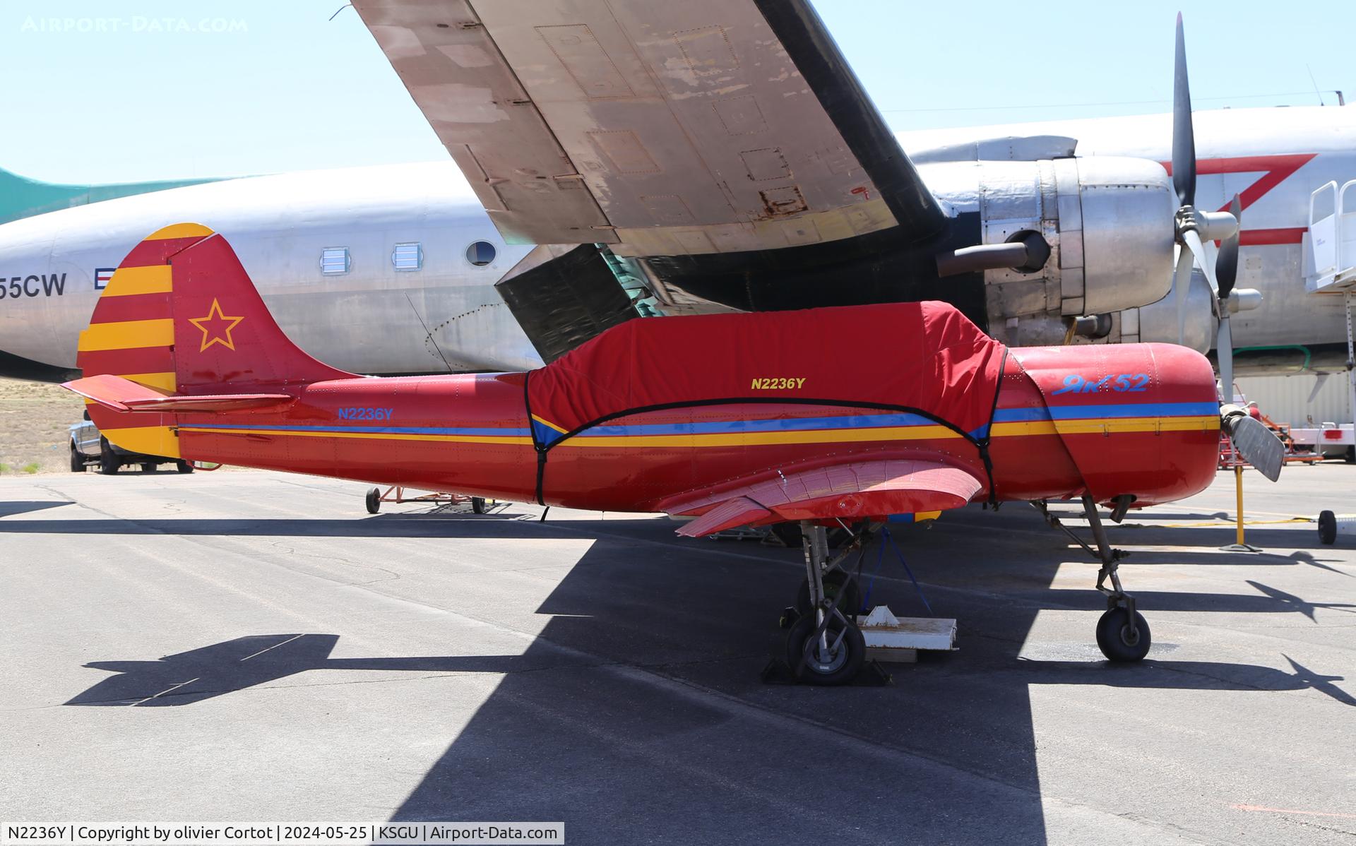 N2236Y, 1983 Yakovlev Yak-52 C/N 833809, Western sky aviation museum