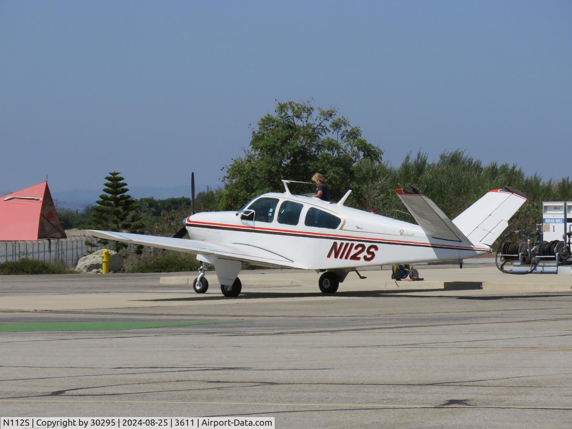 N112S, 1964 Beech S35 Bonanza C/N D-7466, Fueled up