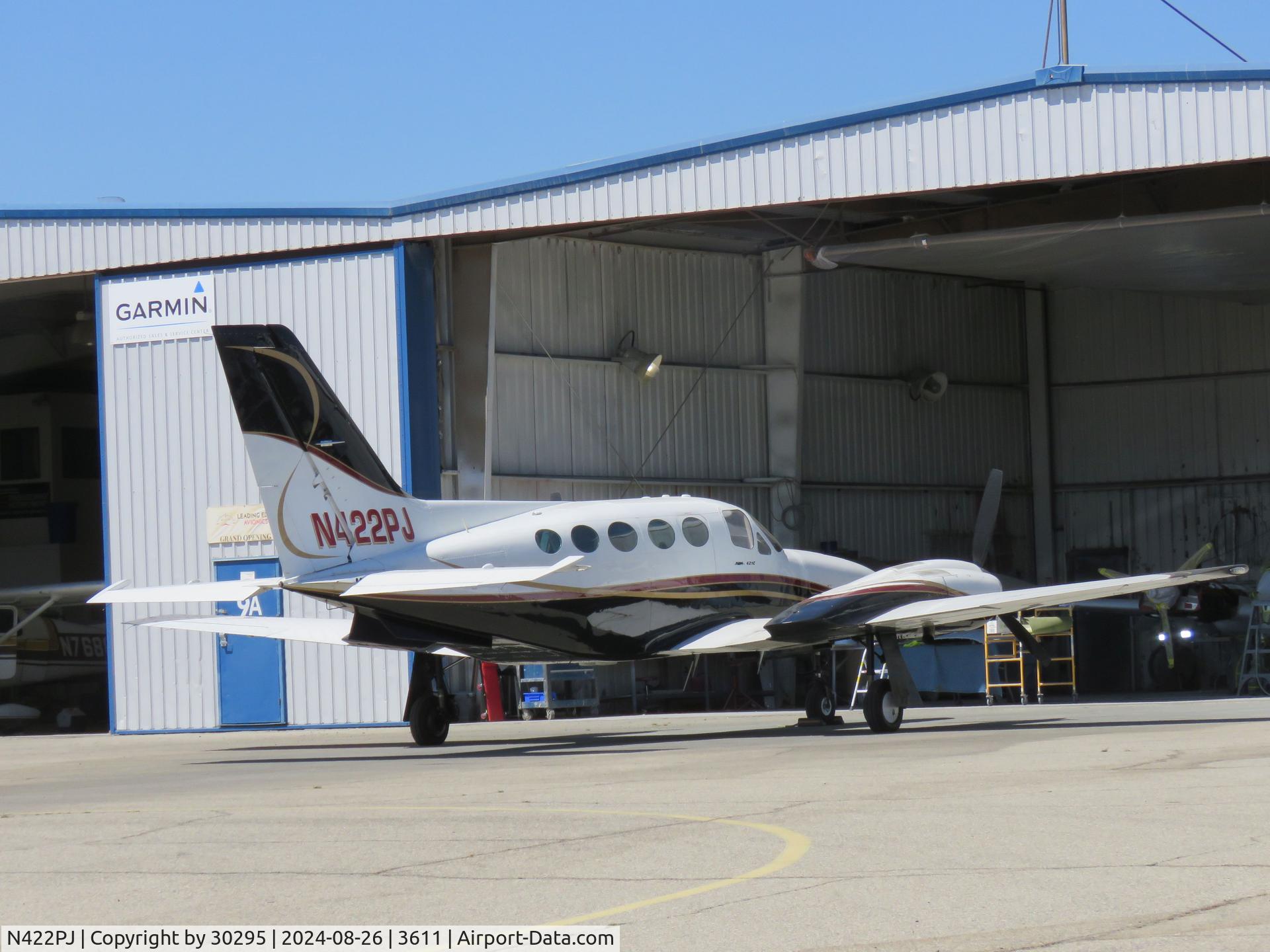 N422PJ, 1981 Cessna 421C Golden Eagle C/N 421C1038, Parked