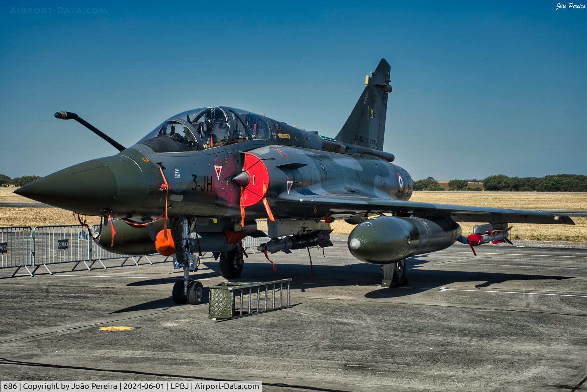 686, Dassault Mirage 2000D C/N 686, French Air Force Mirage 2000 at LPBJ