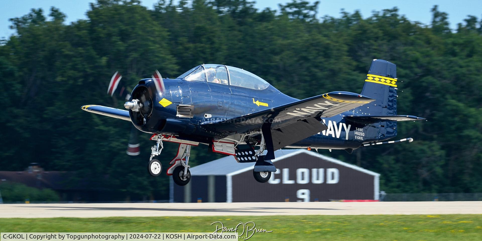 C-GKOL, 1957 North American T-28C Trojan C/N 252-23, Oshkosh 24