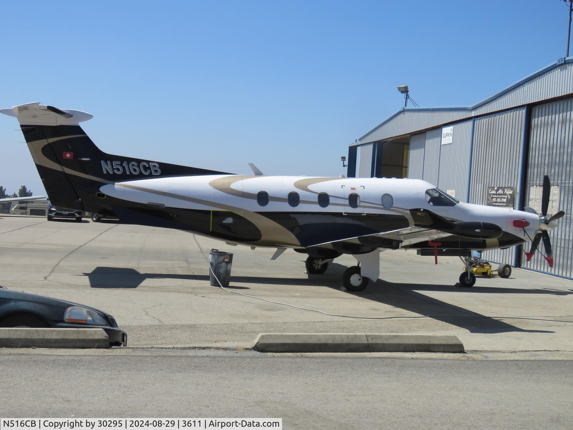 N516CB, 2006 Pilatus PC-12/47 C/N 752, Parked