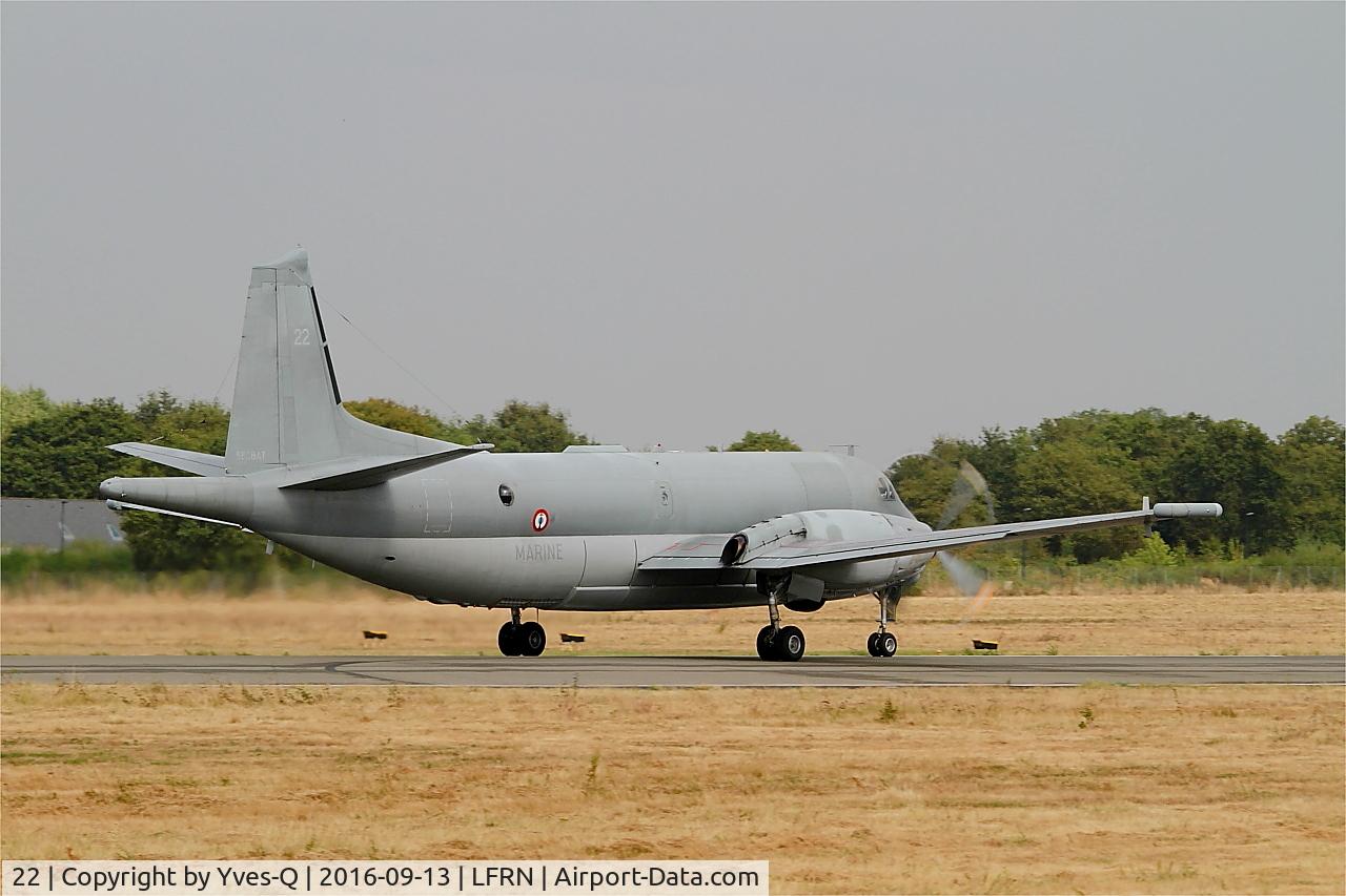 22, Dassault ATL-2 Atlantique 2 C/N 22, Dassault-Breguet ATL2, Take off run rwy 10, Rennes St Jacques airport (LFRN-RNS)