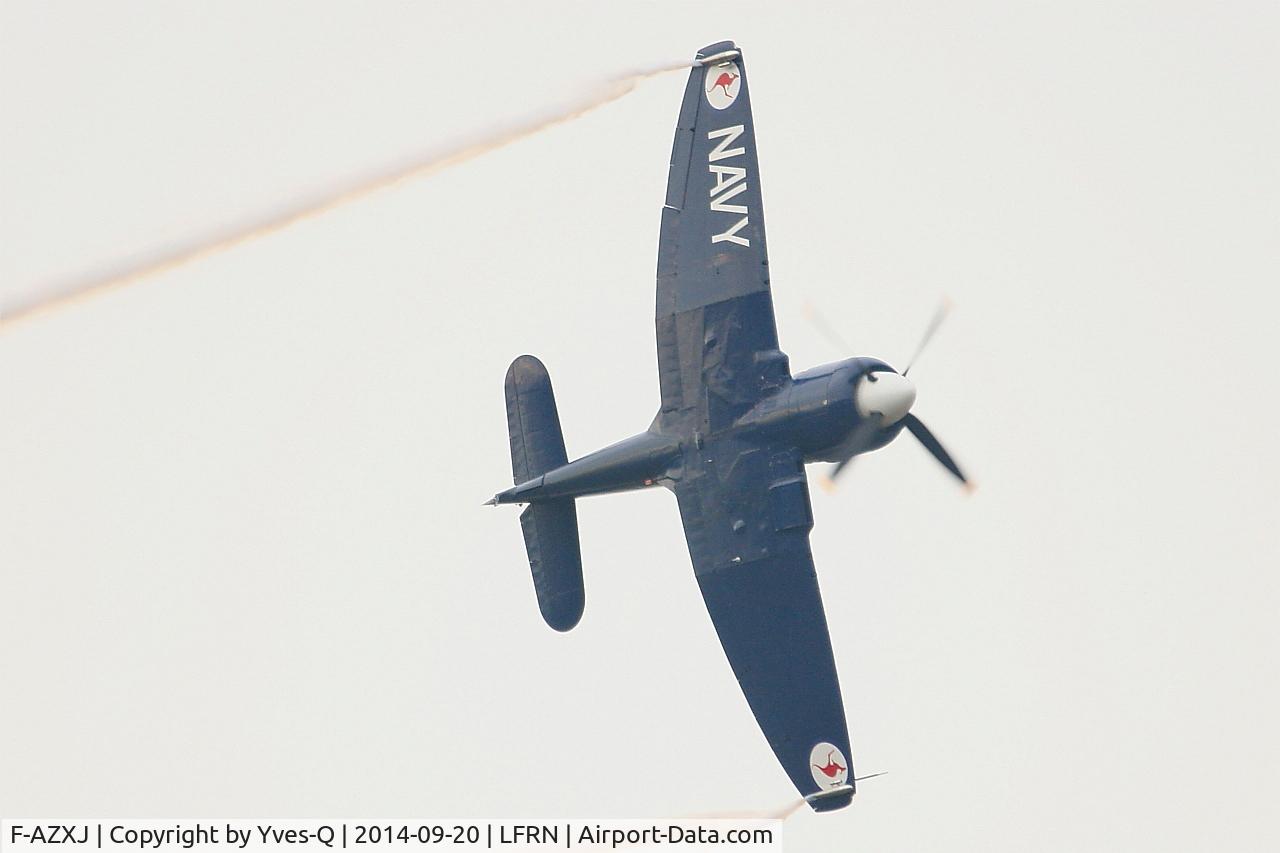 F-AZXJ, 1949 Hawker Sea Fury FB.11 C/N 37733, Hawker Sea Fury FB.11, On display, Rennes-St Jacques airport (LFRN-RNS)