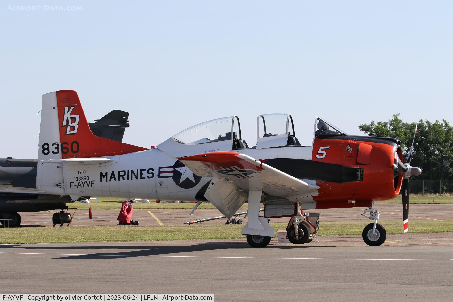 F-AYVF, 1954 North American T-28B Trojan C/N 200-431, 2023 airshow