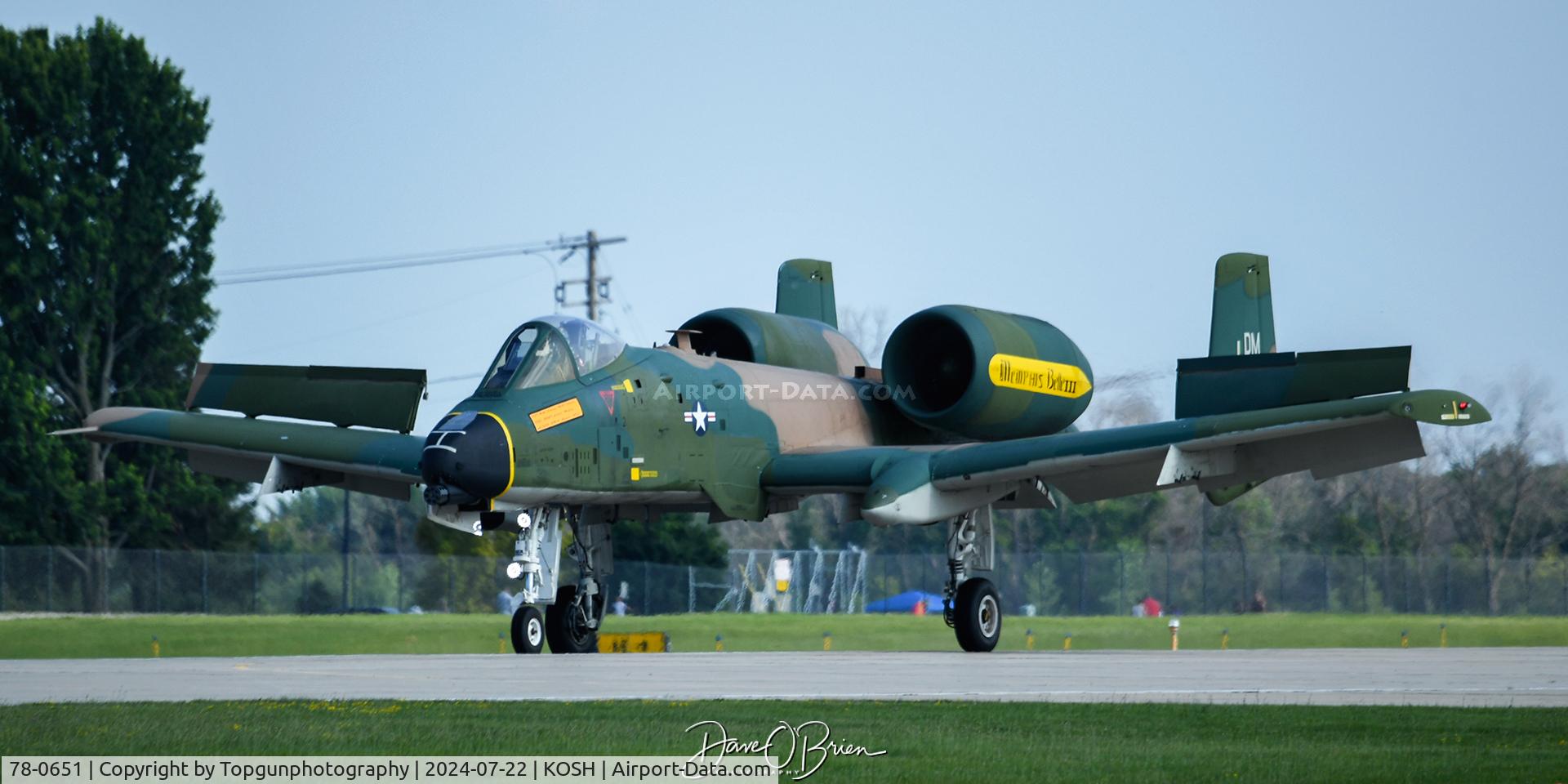 78-0651, 1978 Fairchild Republic A-10C Thunderbolt II C/N A10-0271, A-10 Demo touching down