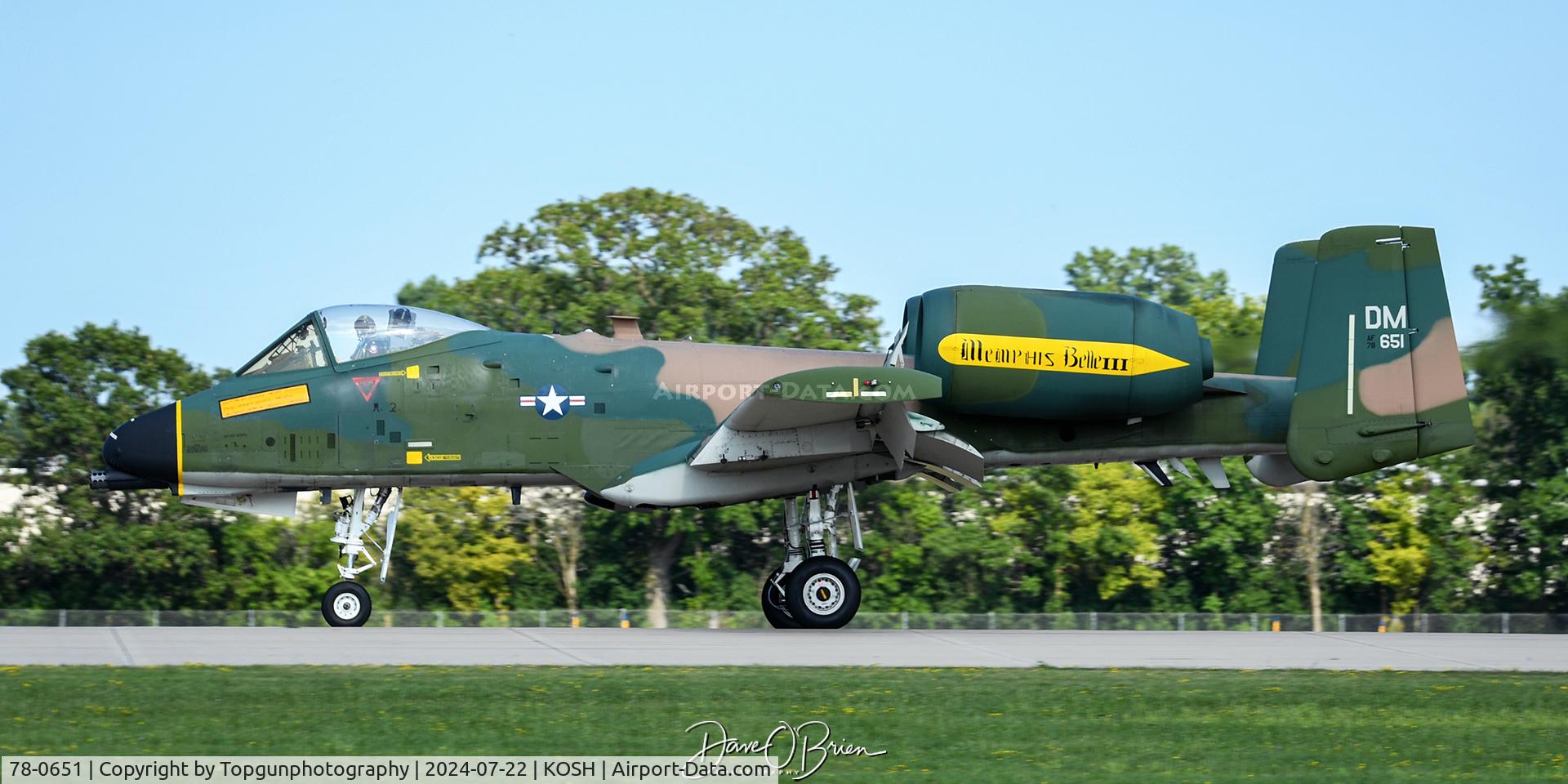 78-0651, 1978 Fairchild Republic A-10C Thunderbolt II C/N A10-0271, Rolling out to the end