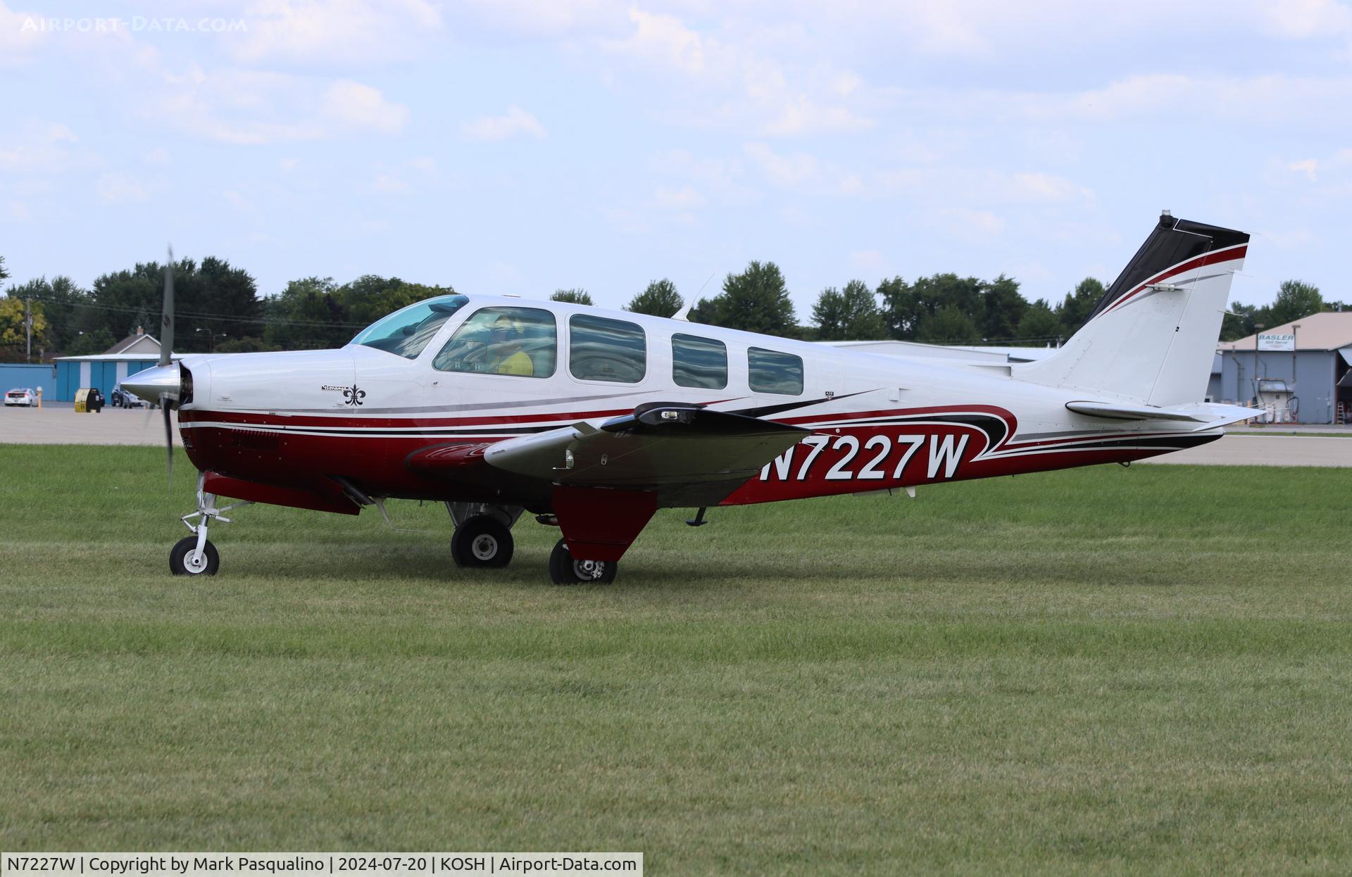 N7227W, 1985 Beech A36 Bonanza 36 C/N E-2232, Beech A36