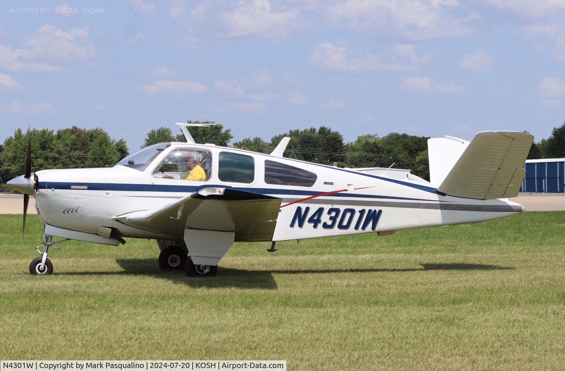 N4301W, 1974 Beech V35B Bonanza C/N D-9578, Beech V35B