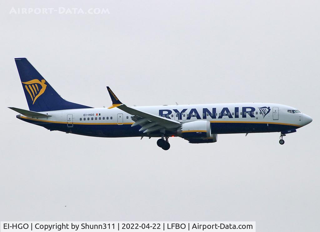 EI-HGO, 2021 Boeing 737-8200 C/N 65879, Landing rwy 32L