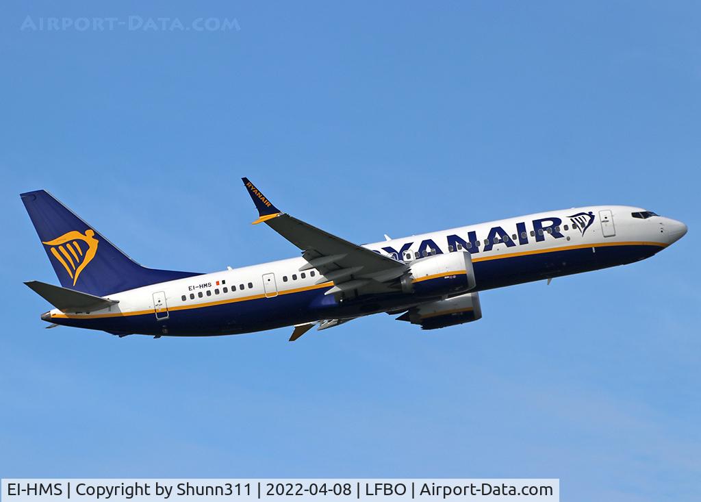 EI-HMS, 2021 Boeing 787-8200 MAX Dreamliner C/N 65889, Climbing after take off from rwy 32R