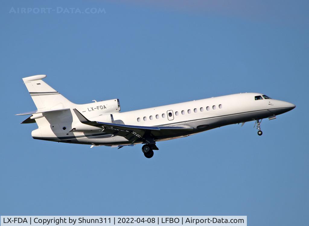 LX-FDA, 2012 Dassault Falcon 7X C/N 182, Go around above rwy 32L
