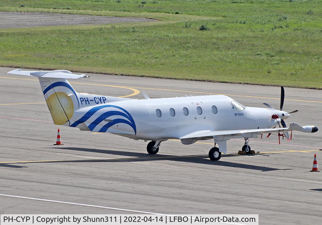 PH-CYP, 2017 Pilatus PC-12/47E C/N 1687, Parked at the General Aviation area...