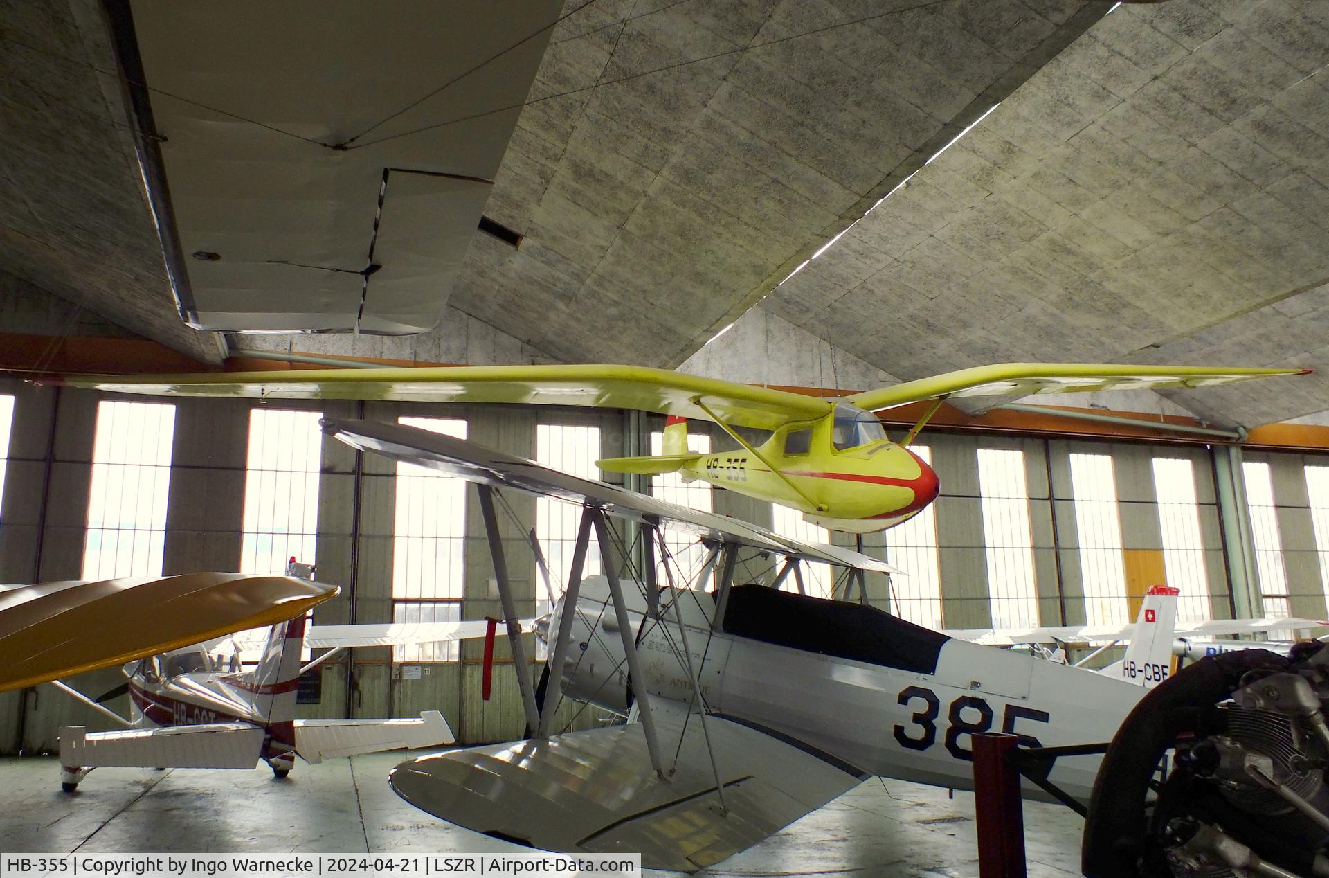 HB-355, 1942 Spalinger S-21H C/N unknown_HB-355, Spalinger S-21H at the FFA-Museum, Altenrhein