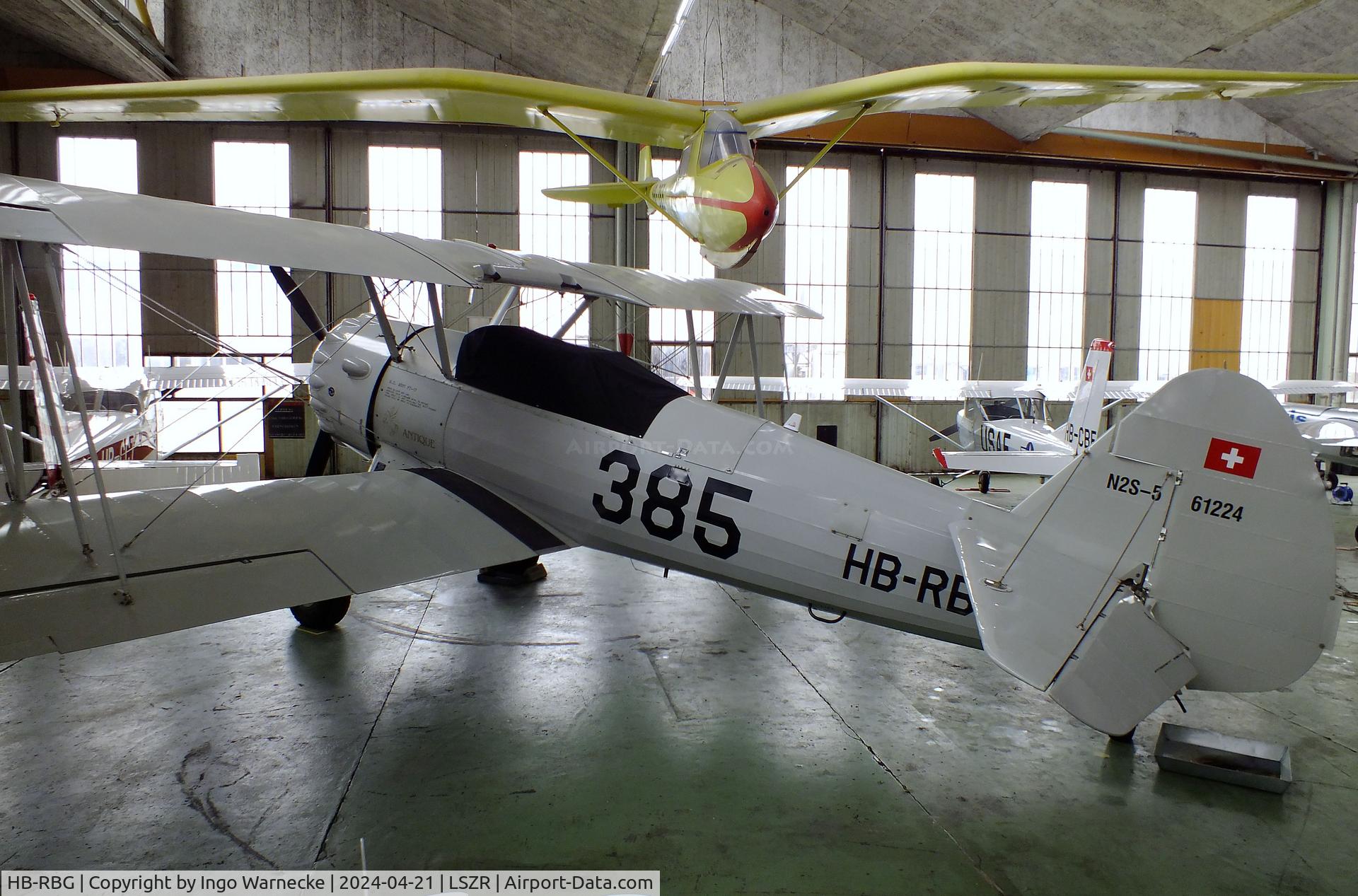 HB-RBG, 1940 Boeing PT-13D Kaydet (E75) C/N 75-5346, Boeing / Stearman E75 (PT-13D / N2S-5) at the FFA-Museum, Altenrhein