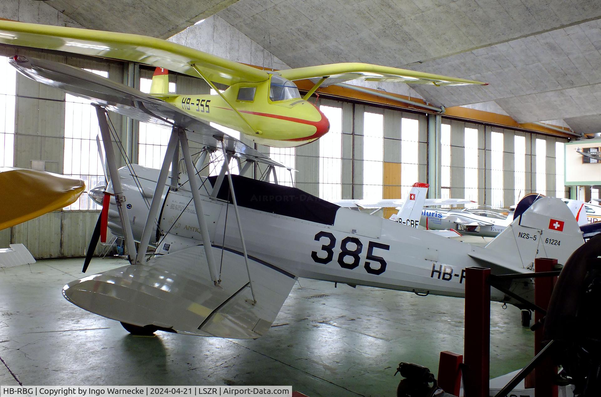 HB-RBG, 1940 Boeing PT-13D Kaydet (E75) C/N 75-5346, Boeing / Stearman E75 (PT-13D / N2S-5) at the FFA-Museum, Altenrhein