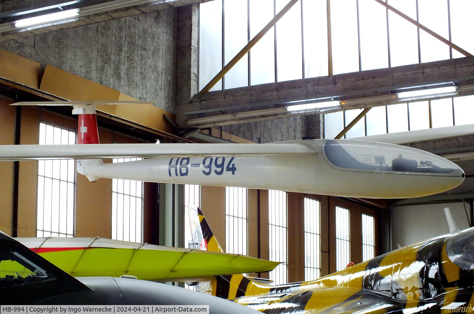 HB-994, Ffa Flugzeugwerke Altenrhein Diamant 16.5 C/N 065, FFA Diamant 16.5 at the FFA-Museum, Altenrhein