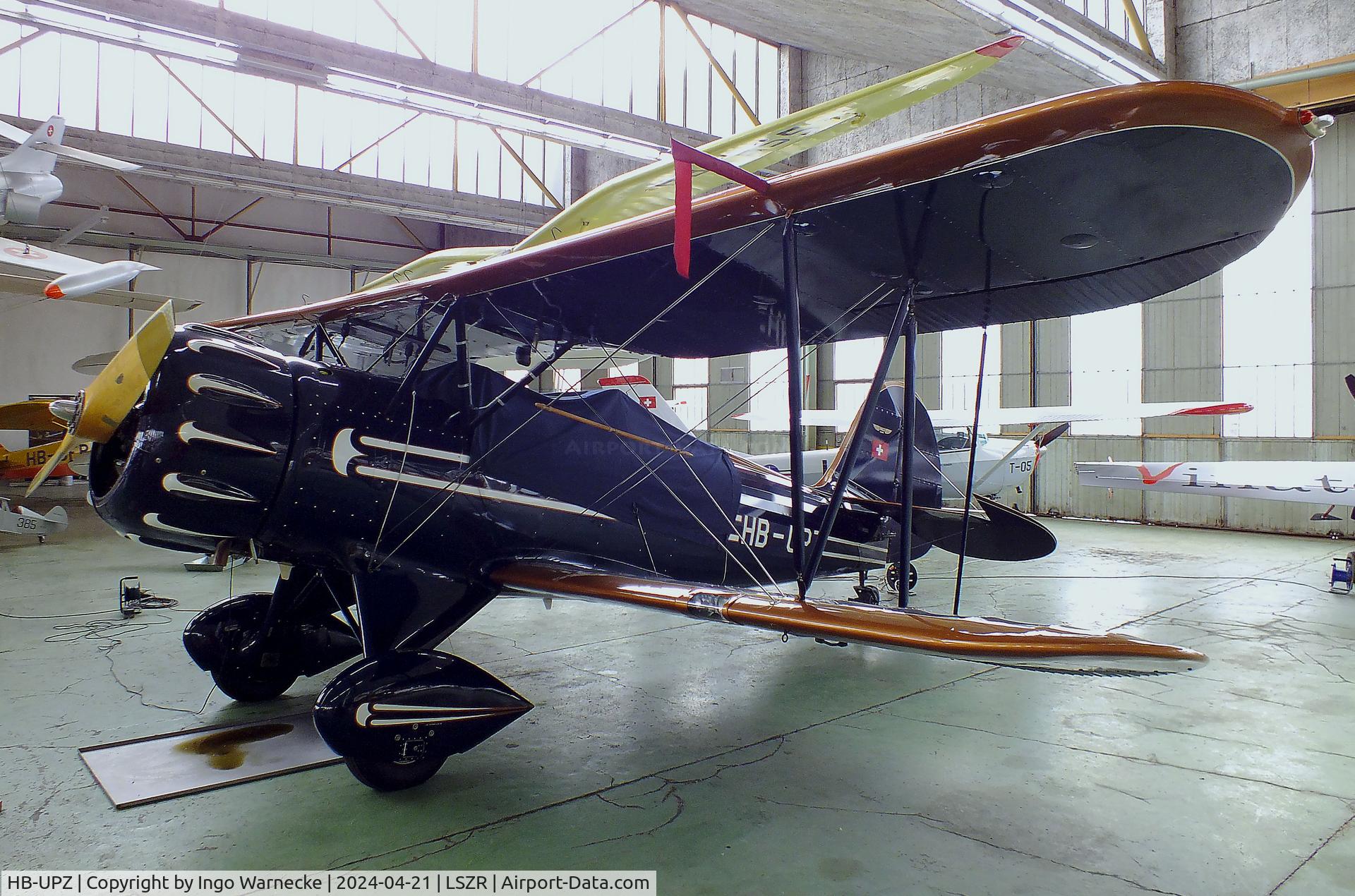 HB-UPZ, 1993 Classic Aircraft Corp WACO YMF C/N F5C-055, Classic Aircraft Waco YMF at the FFA-Museum, Altenrhein