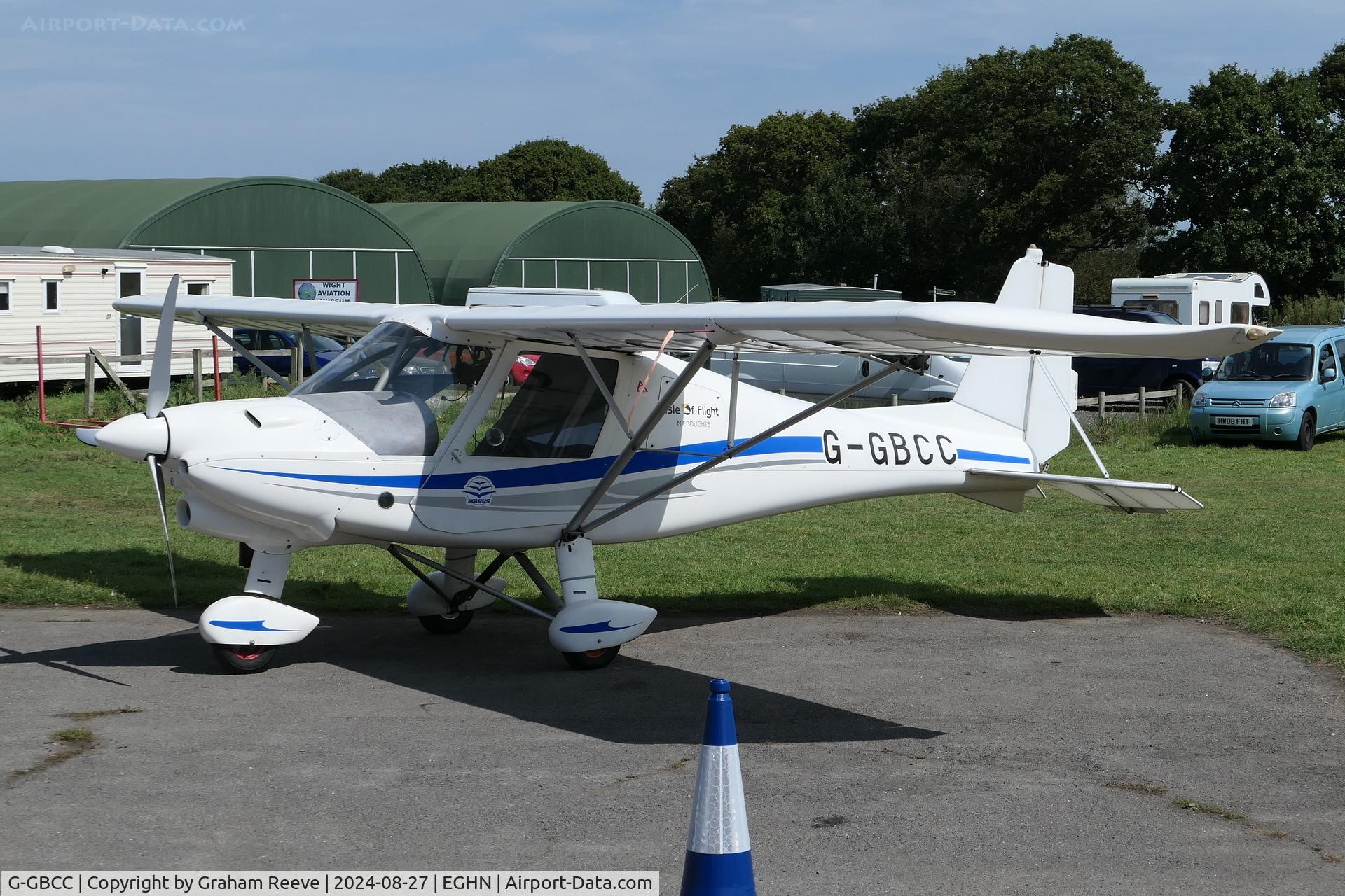 G-GBCC, 2010 Comco Ikarus C42 FB100 C/N 1010-7125, Parked at Sandown, Isle of Wight.