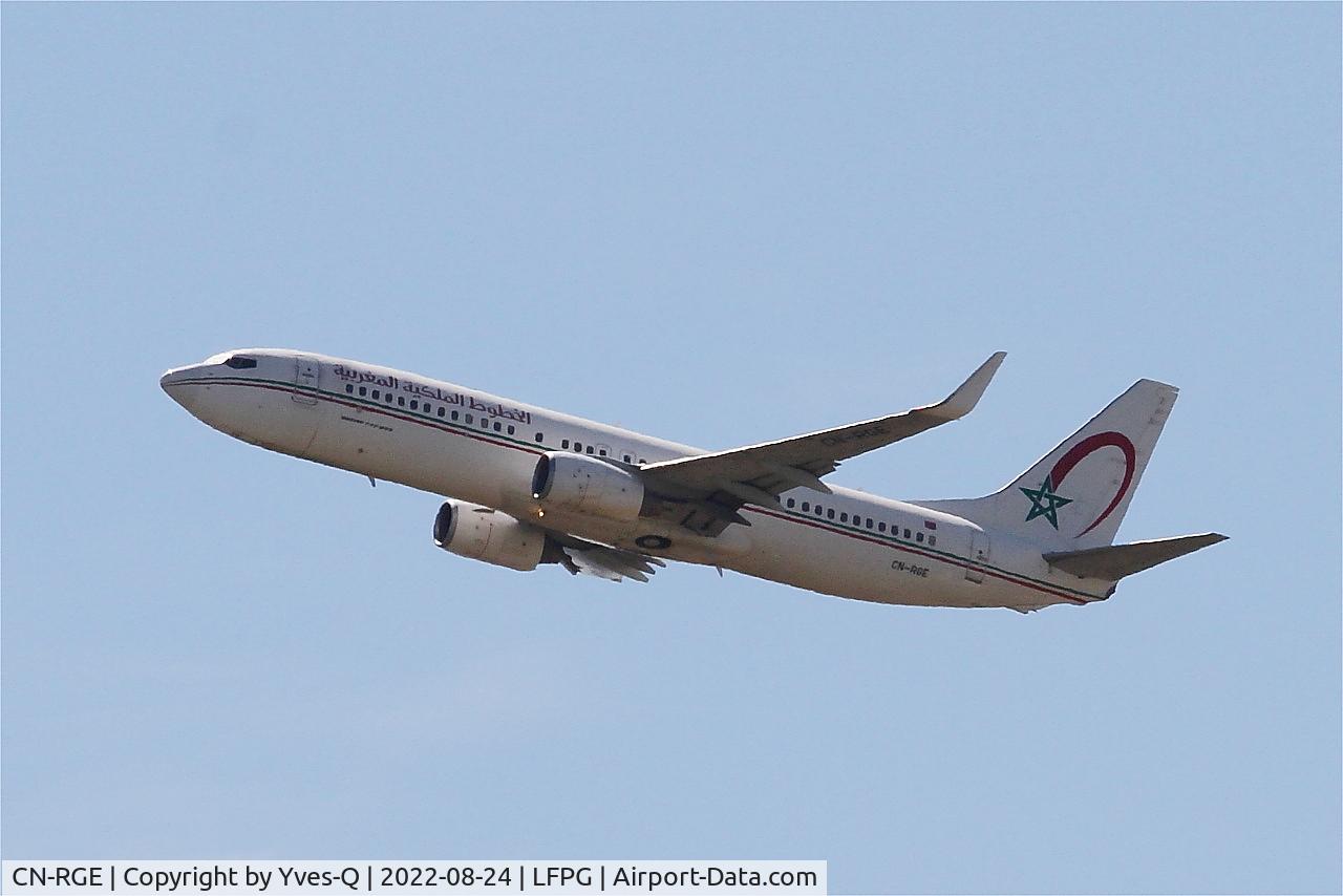 CN-RGE, 2011 Boeing 737-86N C/N 36822, Boeing 737-86N, Take off rwy 08L, Roissy Charles De Gaulle airport (LFPG-CDG)