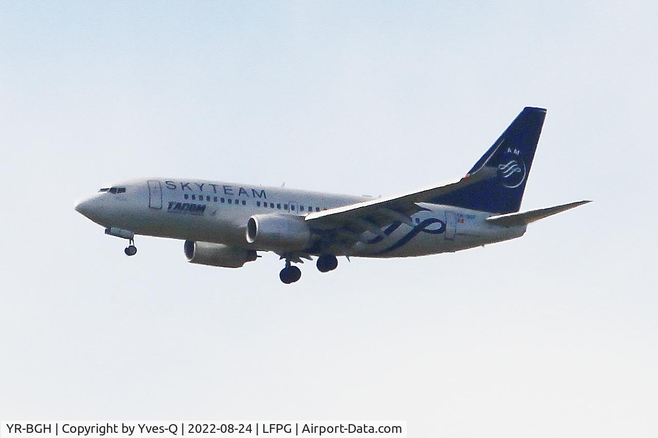 YR-BGH, 2003 Boeing 737-78J C/N 28438, Boeing 737-78J, On final rwy 08R, Roissy Charles De Gaulle airport (LFPG-CDG)