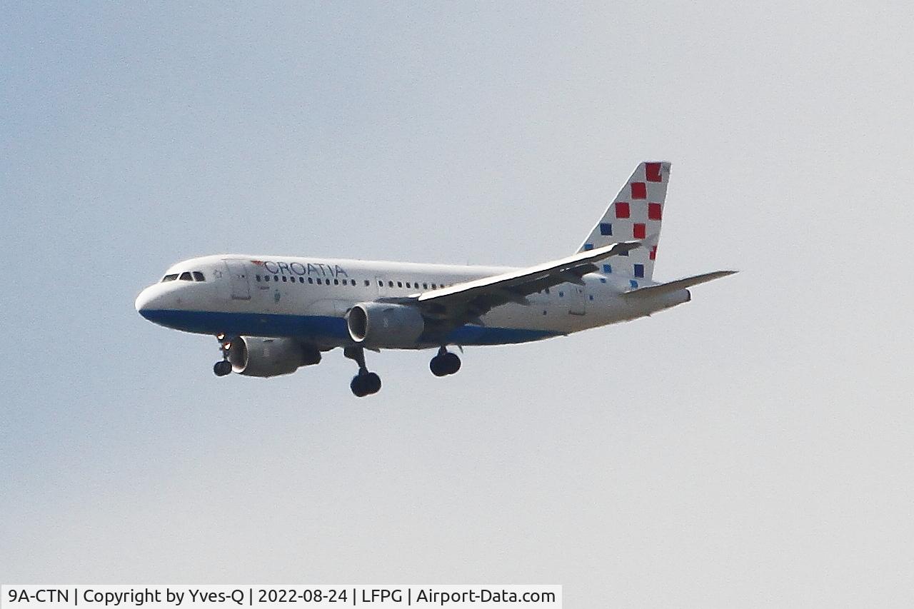9A-CTN, 2012 Airbus A319-112 C/N 5085, Airbus A319-112, Short approach rwy 08R, Roissy Charles De Gaulle airport (LFPG-CDG)