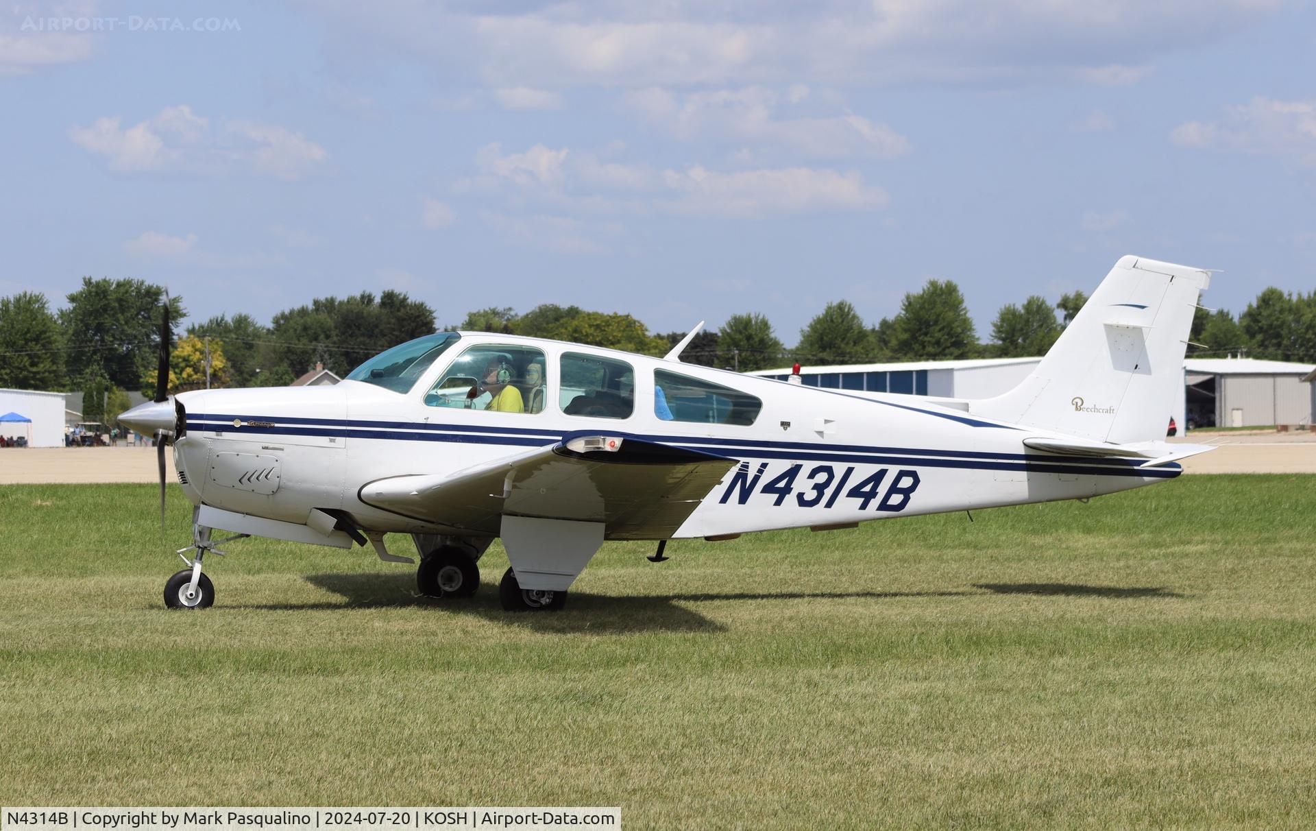 N4314B, 1982 Beech F33A Bonanza C/N CE-1002, Beech F33A