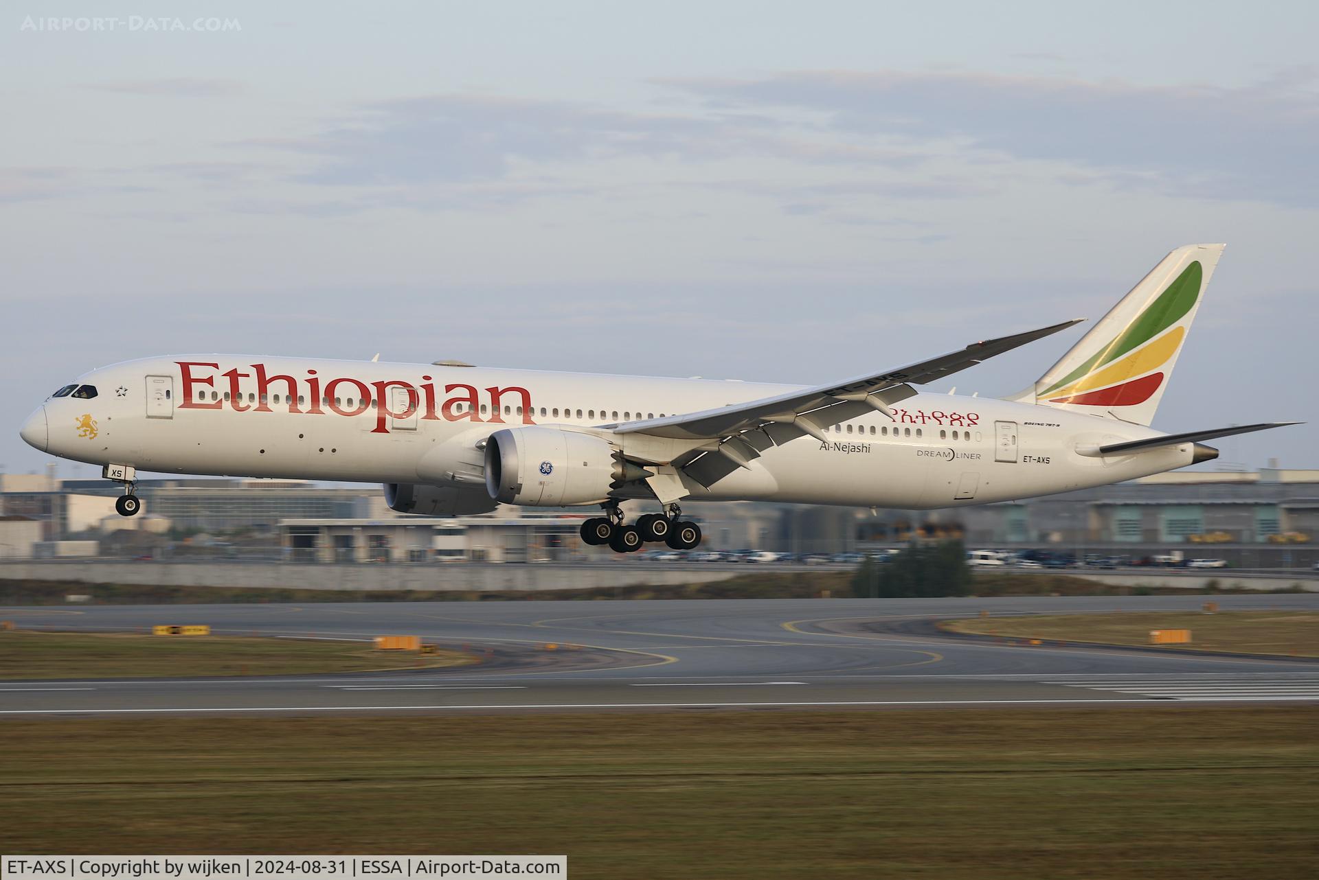 ET-AXS, 2020 Boeing 787-9 Dreamliner C/N 65089, Rwy 19L