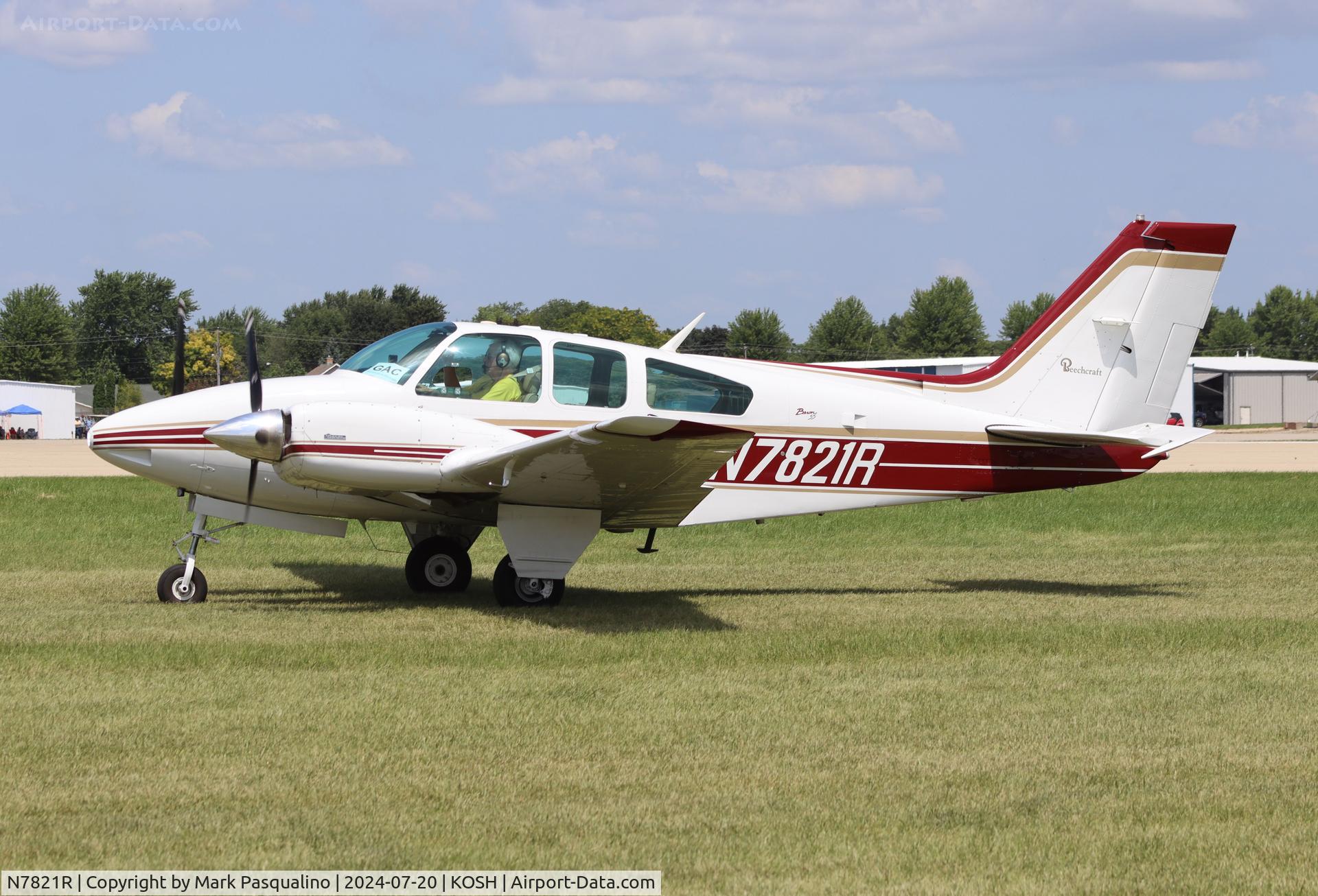 N7821R, 1968 Beech 95-B55 (T42A) Baron C/N TC-1196, Beech B55