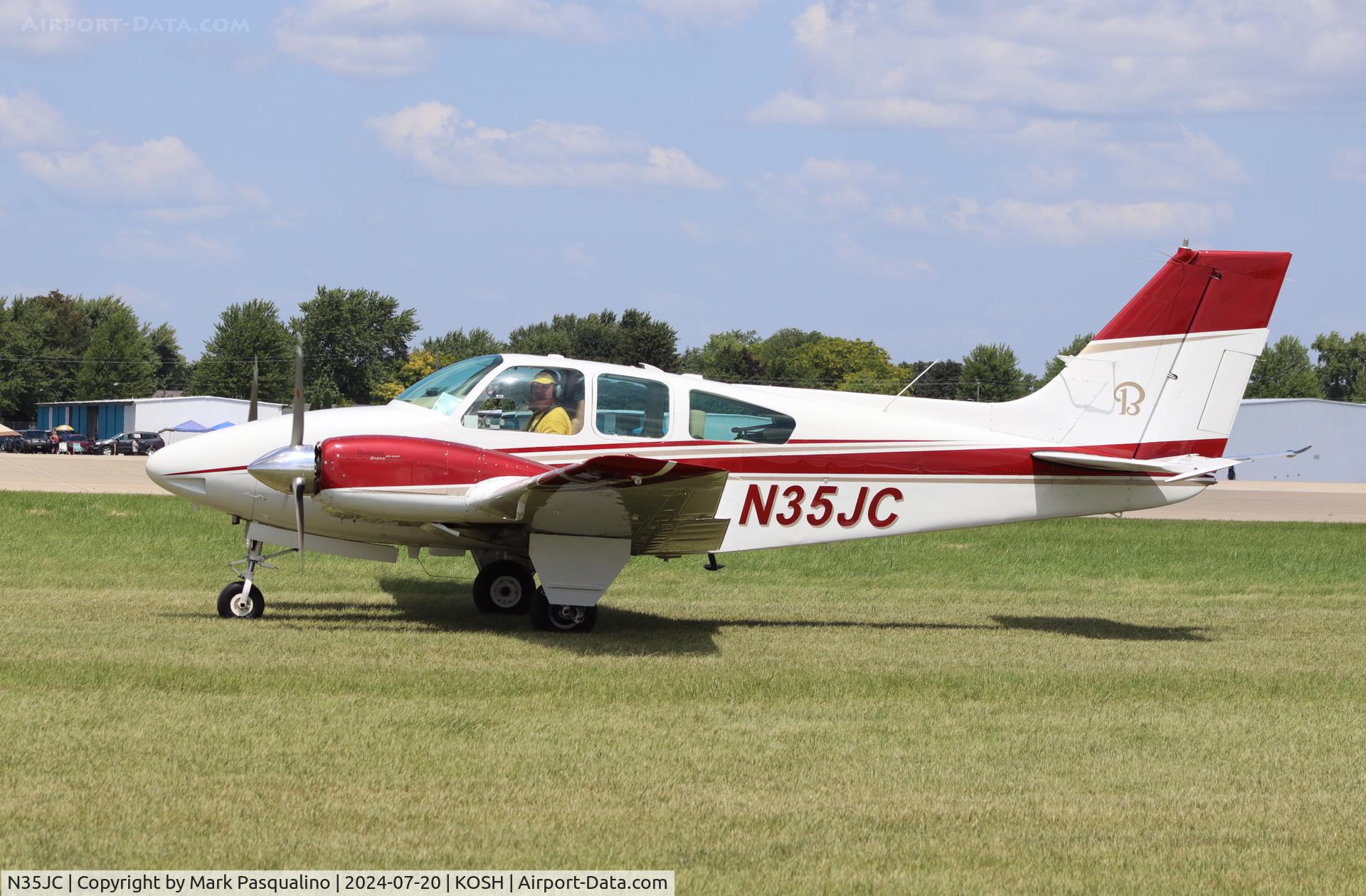 N35JC, 1964 Beech 95-B55 (T42A) Baron C/N TC-828, Beech B55