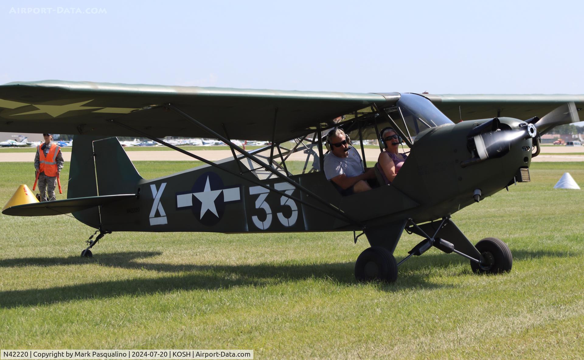 N42220, 1945 Piper J3C-65 Cub Cub C/N 14470, Piper L-4