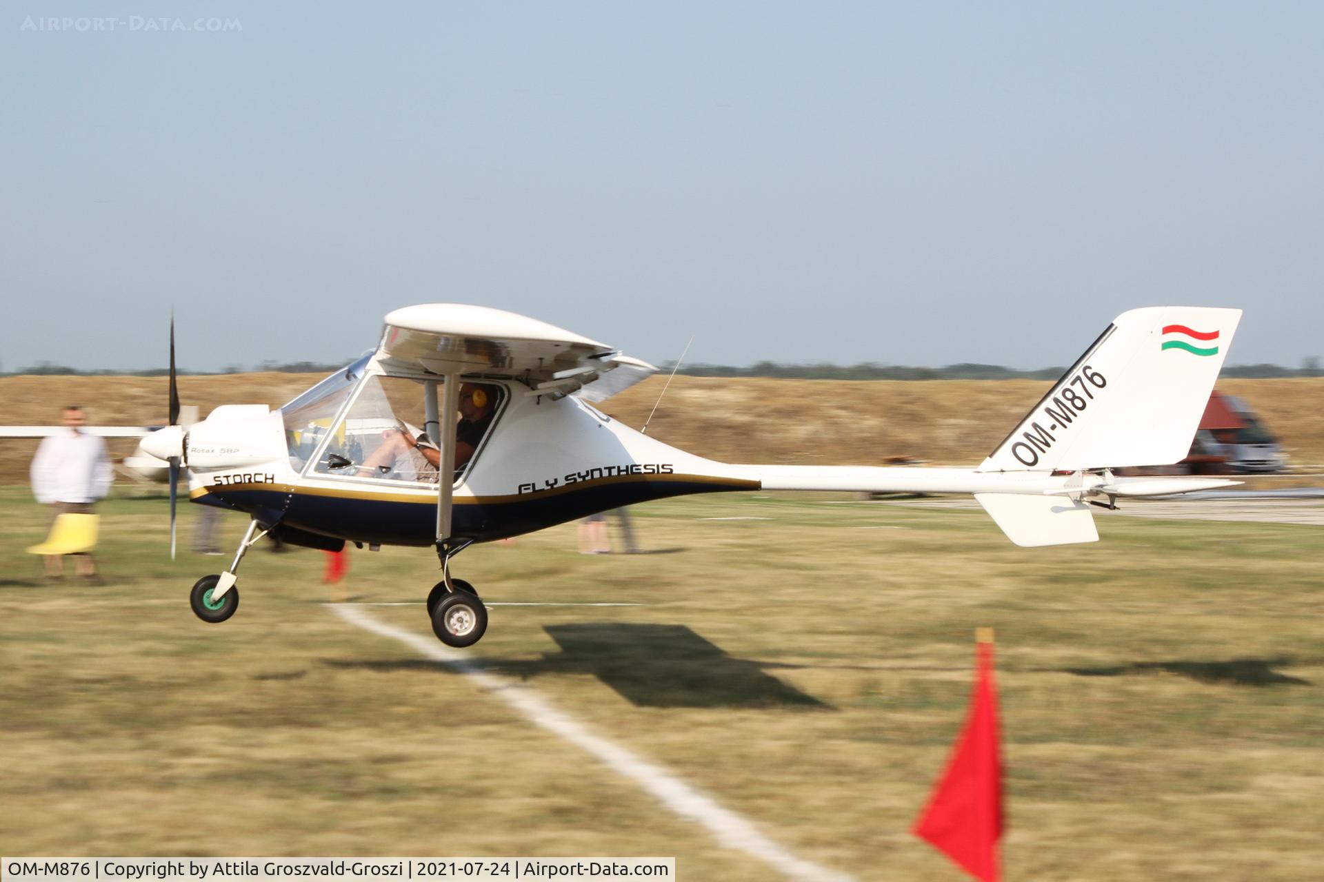 OM-M876, Fly Synthesis Storch 582, Balatonfökajár Airport, Hungary