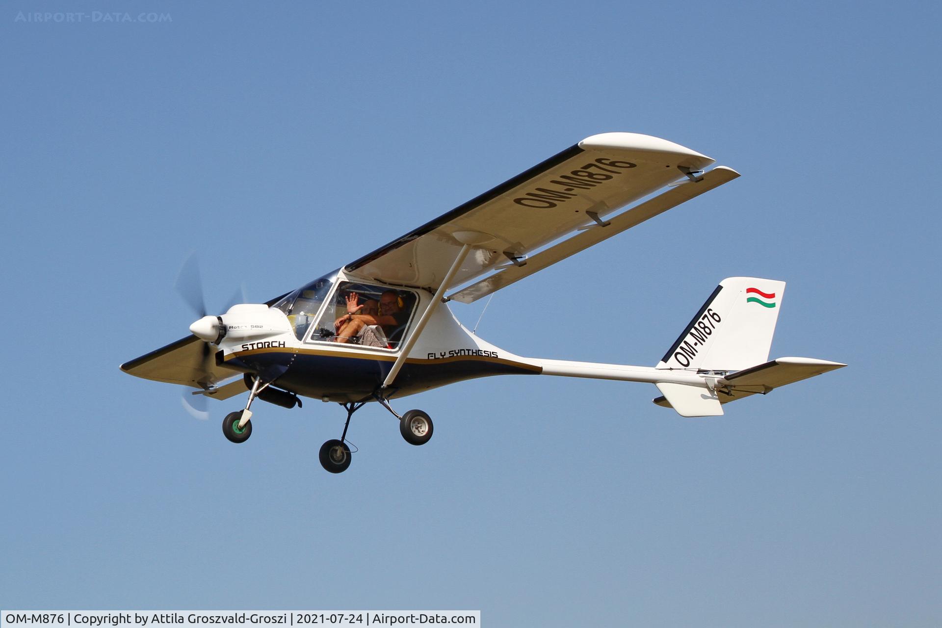 OM-M876, Fly Synthesis Storch 582, Balatonfökajár Airport, Hungary