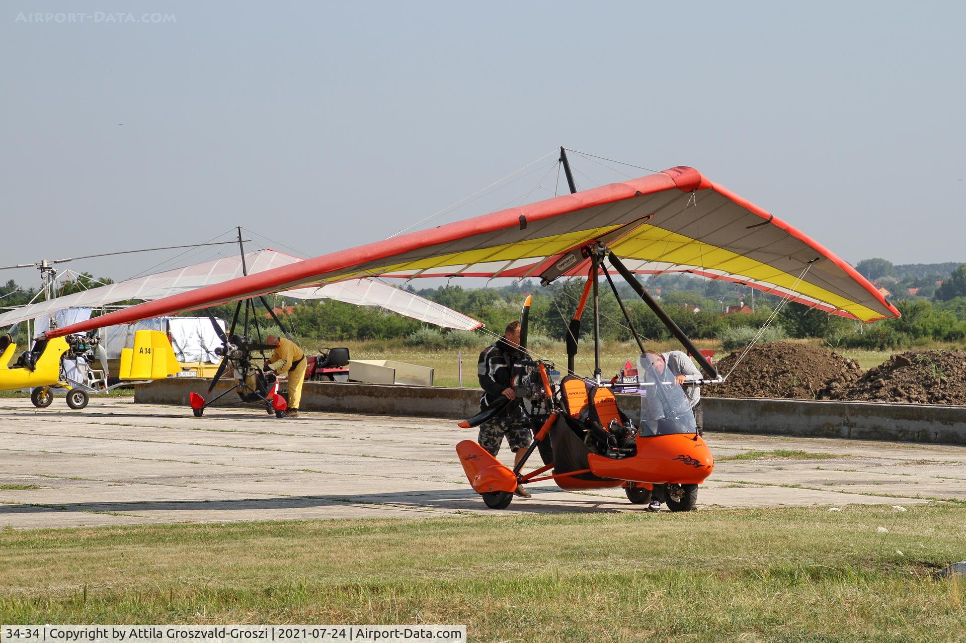 34-34, Halley Apollo Racer GT / Air Création XP 15, Balatonfökajár Airport, Hungary