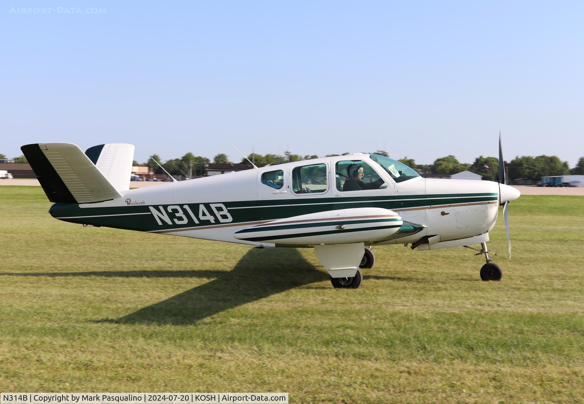 N314B, 1956 Beech G35 Bonanza C/N D-4788, Beech G35
