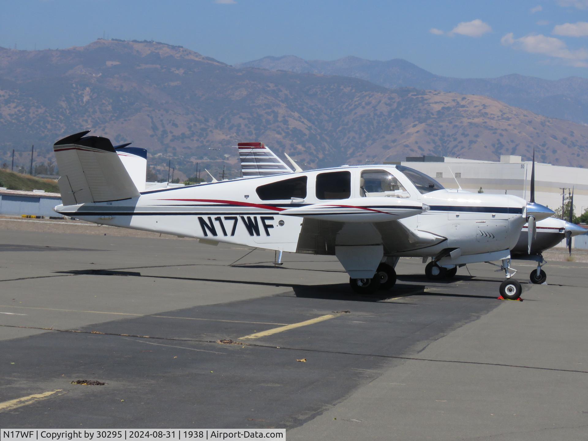 N17WF, 1978 Beech V35B Bonanza C/N D-10191, Parked