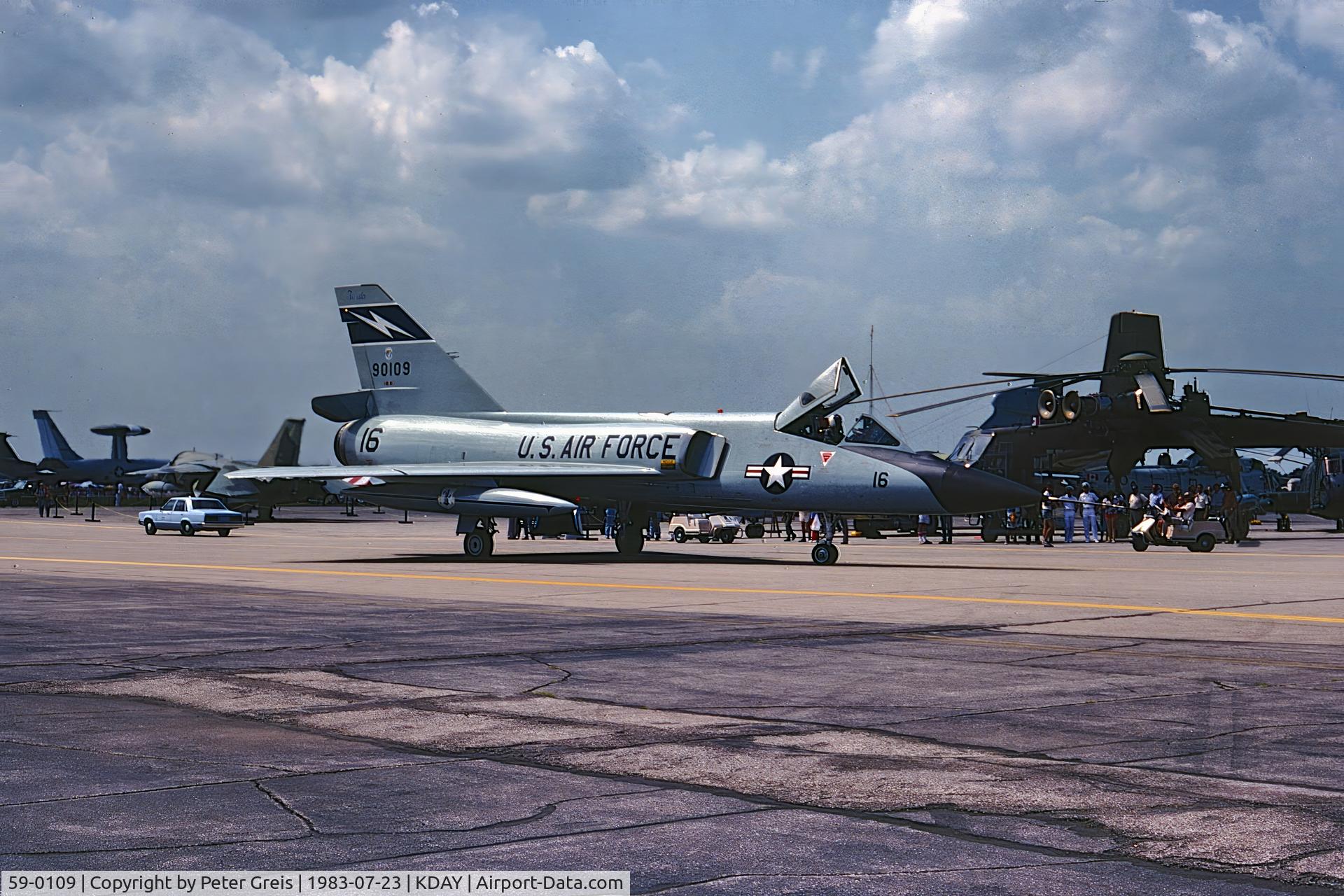 59-0109, 1959 Convair F-102A Delta Dagger C/N 8-24-238, At the Dayton Air Show July 1983