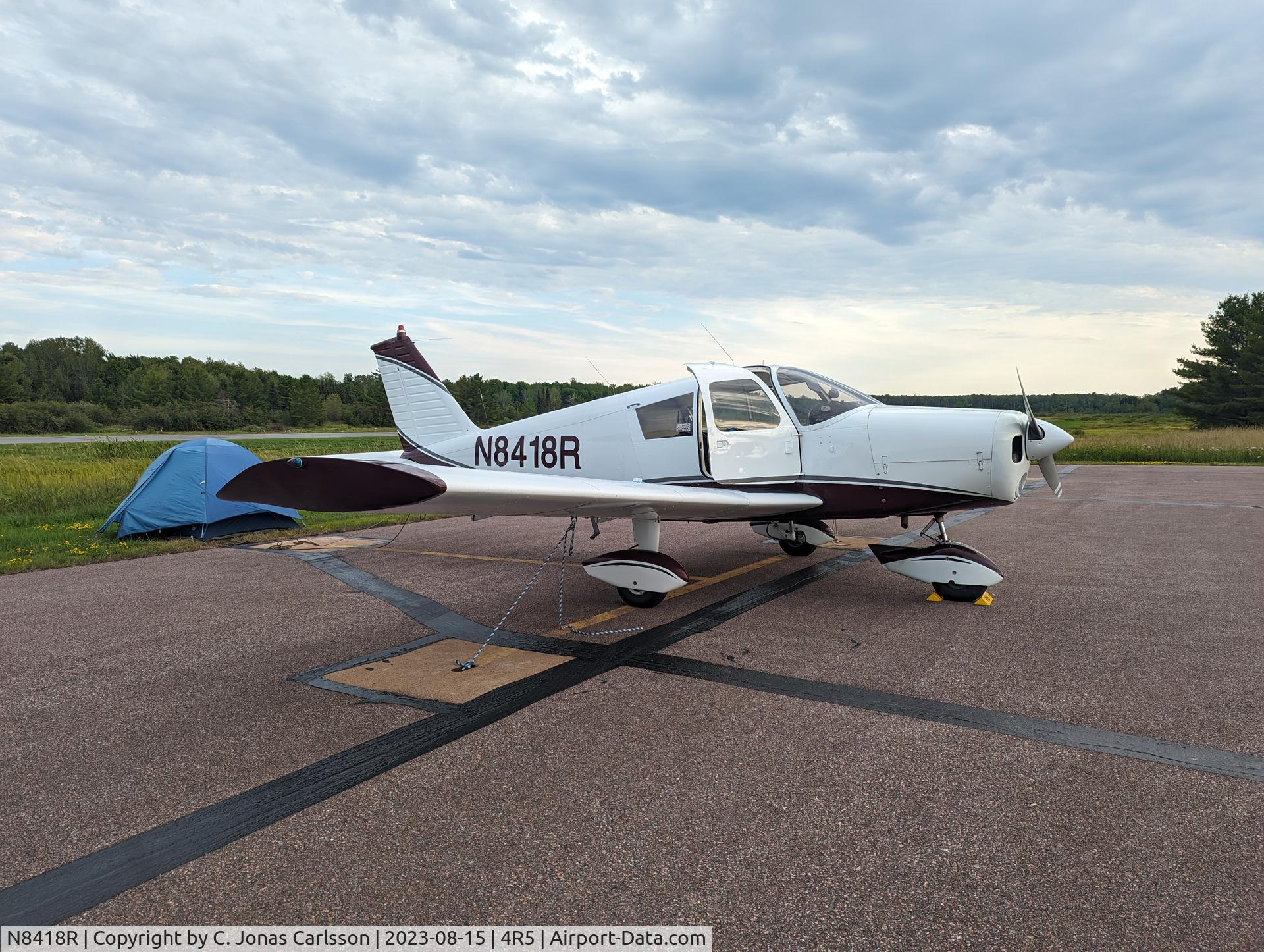 N8418R, 1966 Piper PA-28-140 C/N 28-22295, Apostle Islands, Lake Superior