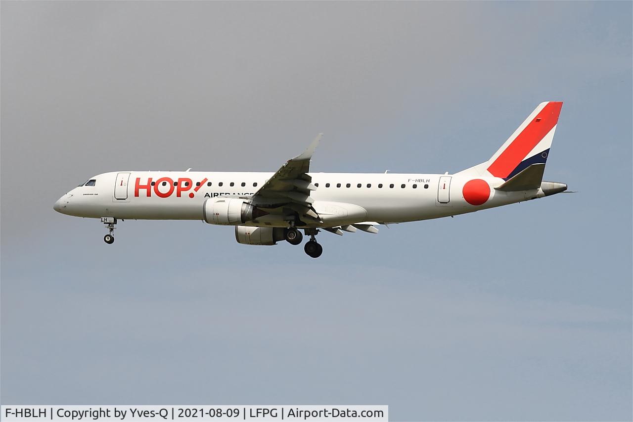 F-HBLH, 2009 Embraer 190LR (ERJ-190-100LR) C/N 19000266, Embraer 190LR, On final rwy 26L, Roissy Charles De Gaulle airport (LFPG-CDG)